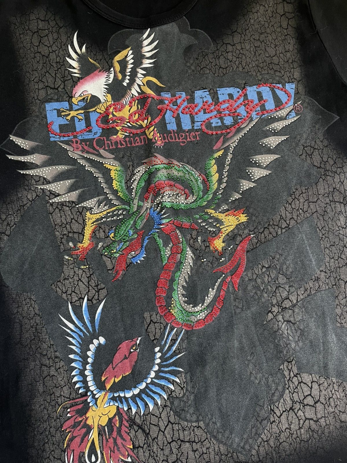 Christian Audigier × Ed Hardy Ed Hardy By Christian Audigier Full Print With Dragon XXL Y2 Size US XL / EU 56 / 4 - 5 Thumbnail