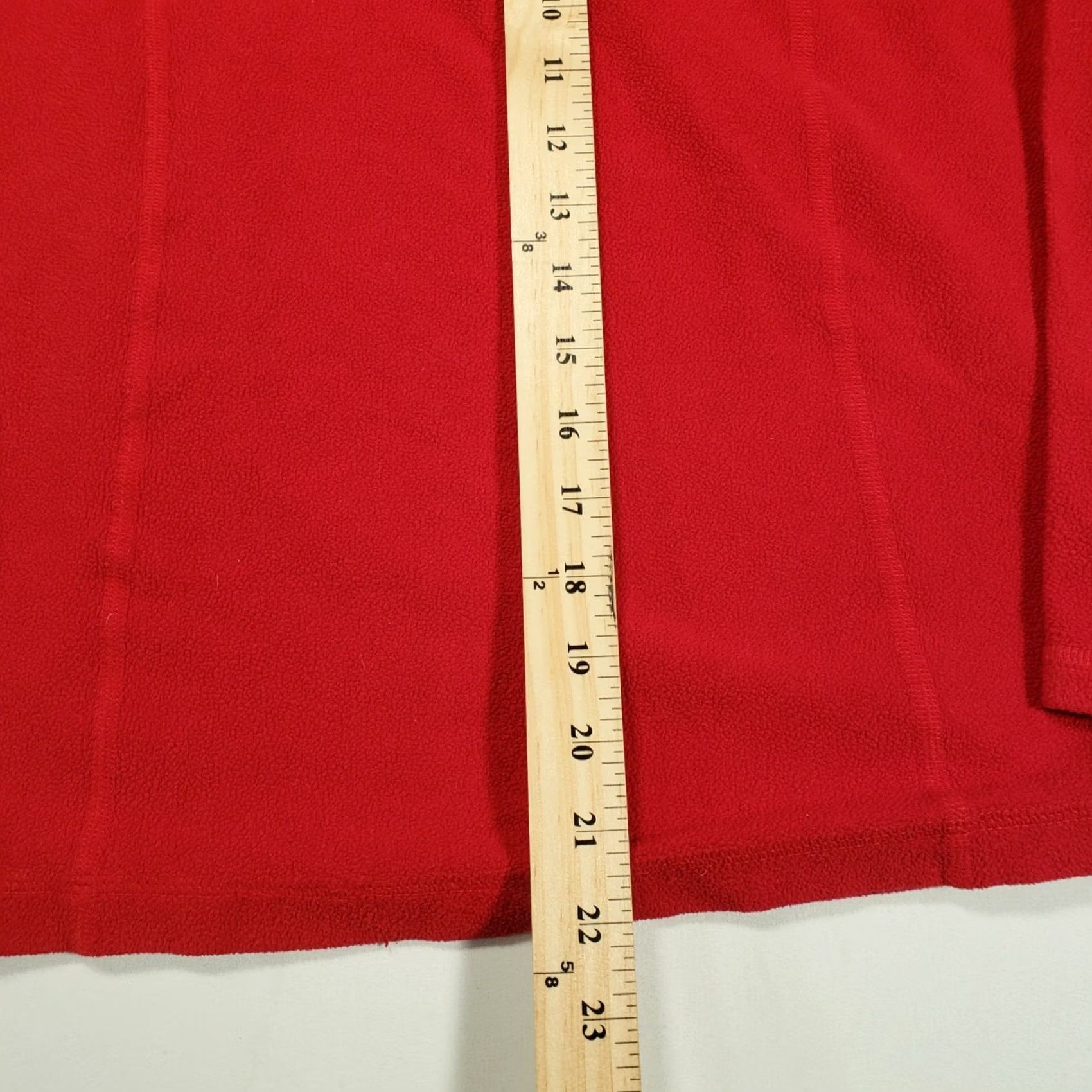 Vintage L.L. Bean Sweatshirt Womens M Medium Red Pullover 1/4 Zip Long Sleeves Fleece Size M / US 6-8 / IT 42-44 - 6 Thumbnail