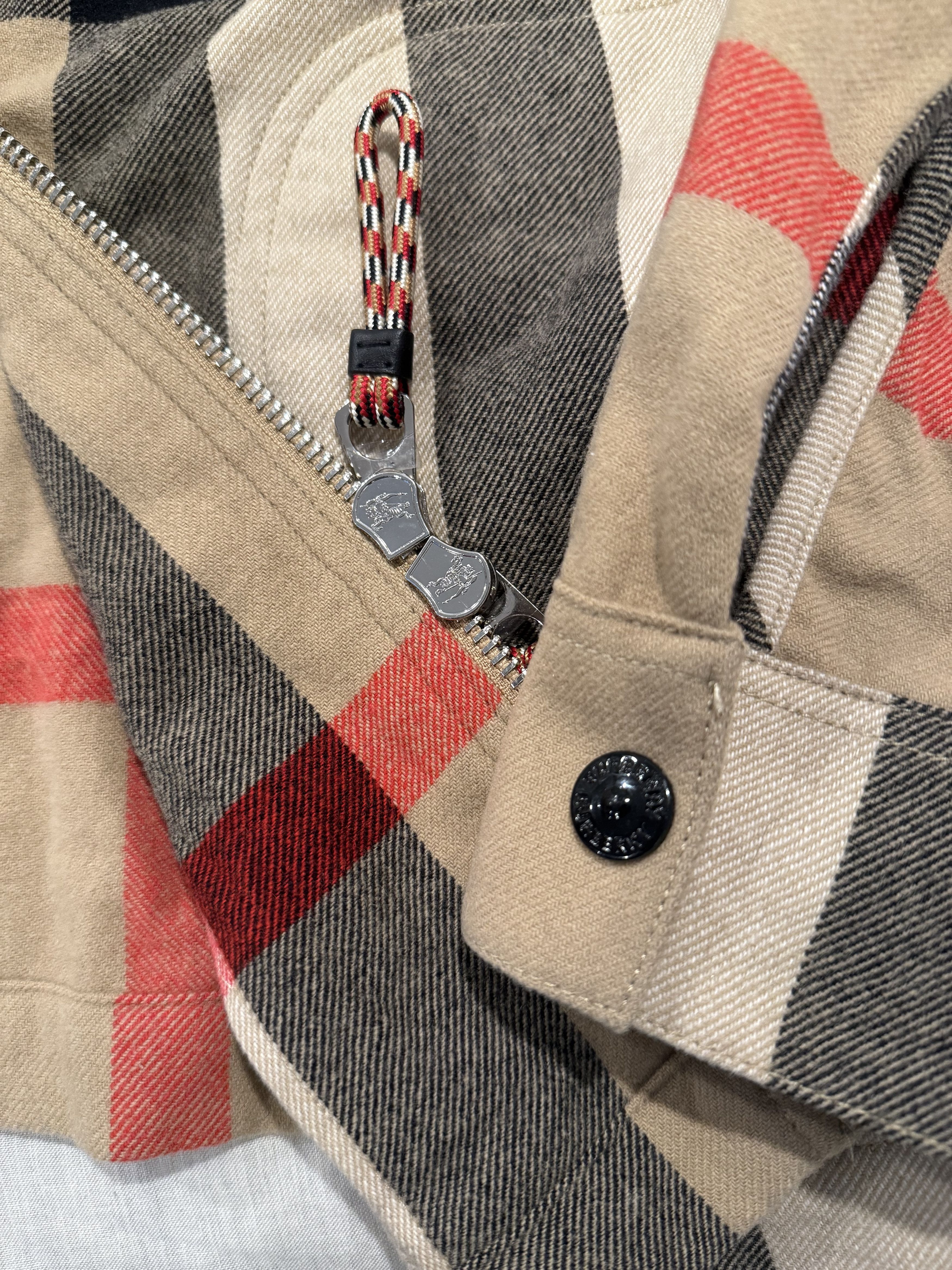 Burberry Panel Check Wool Cotton Shirt Size US S / EU 44-46 / 1 - 5 Thumbnail