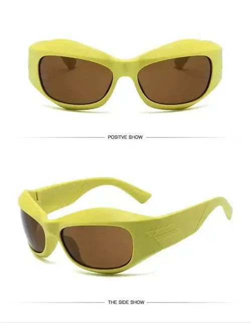 Electric Visual × Japanese Brand Irregular HipHop Japan Streetwear Y2K Steampunk Sunglasses Size ONE SIZE - 2 Thumbnail