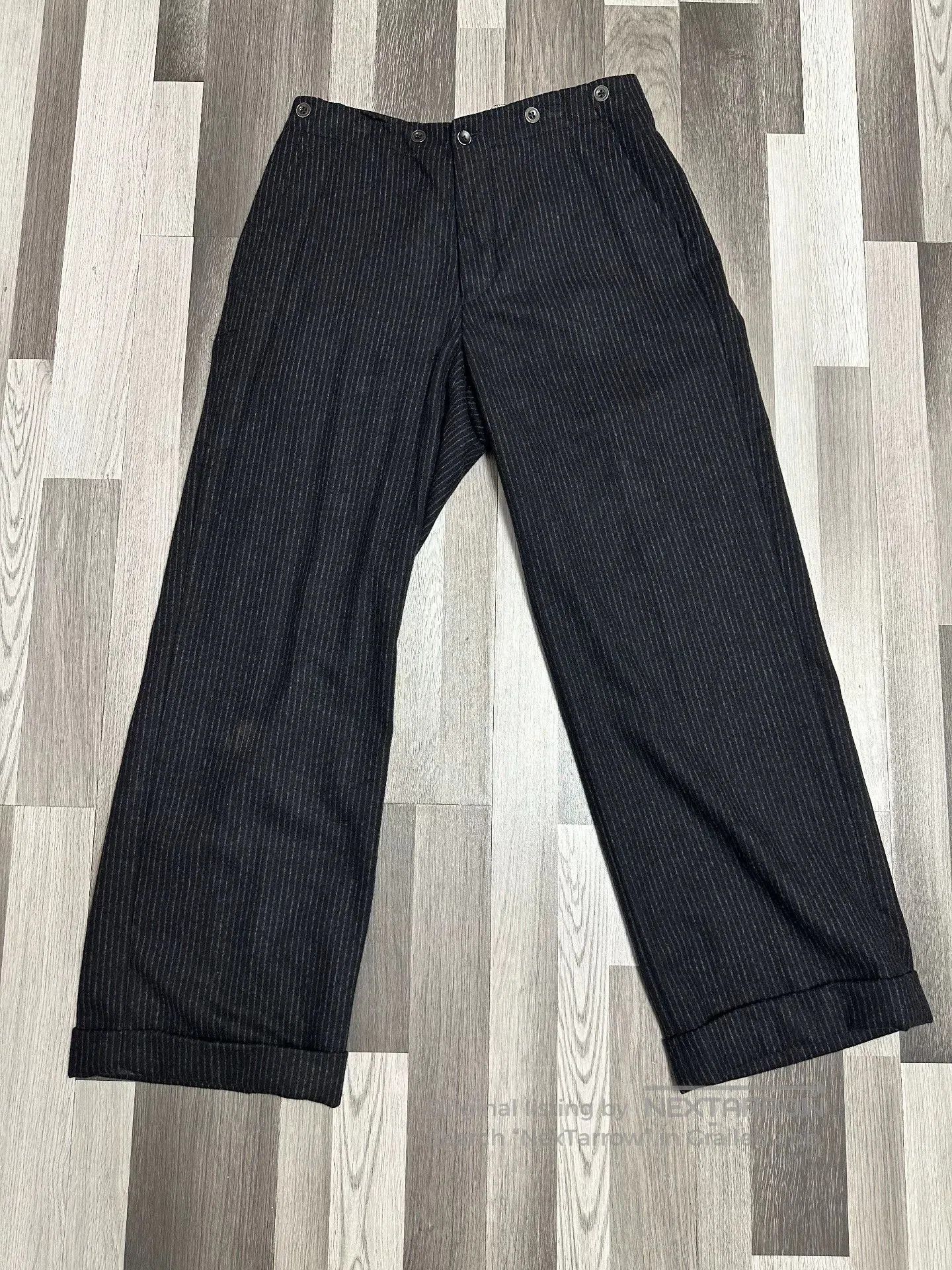 Polo Ralph Lauren Polo Ralph Lauren Black Striped Trousers. Size US 32 / EU 48 - 1 Thumbnail