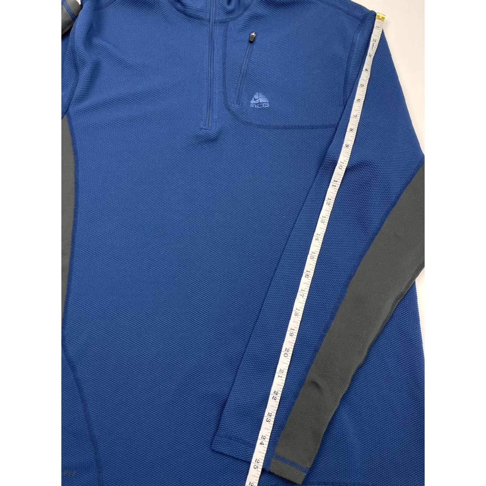 Nike Nike Men's ACG Dri Fit Pullover 1/4 Zip Hiking Outdoors Base Layer Blue Sz XL Size US XL / EU 56 / 4 - 7 Thumbnail