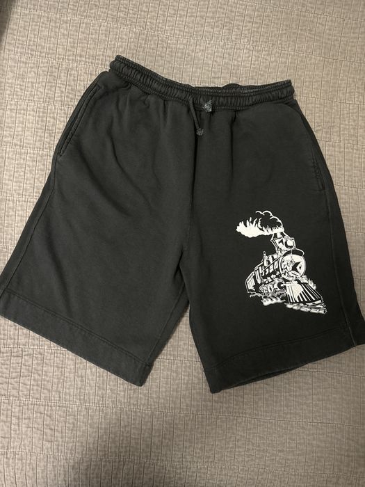 Warren Lotas Train Sweat Shorts | Grailed