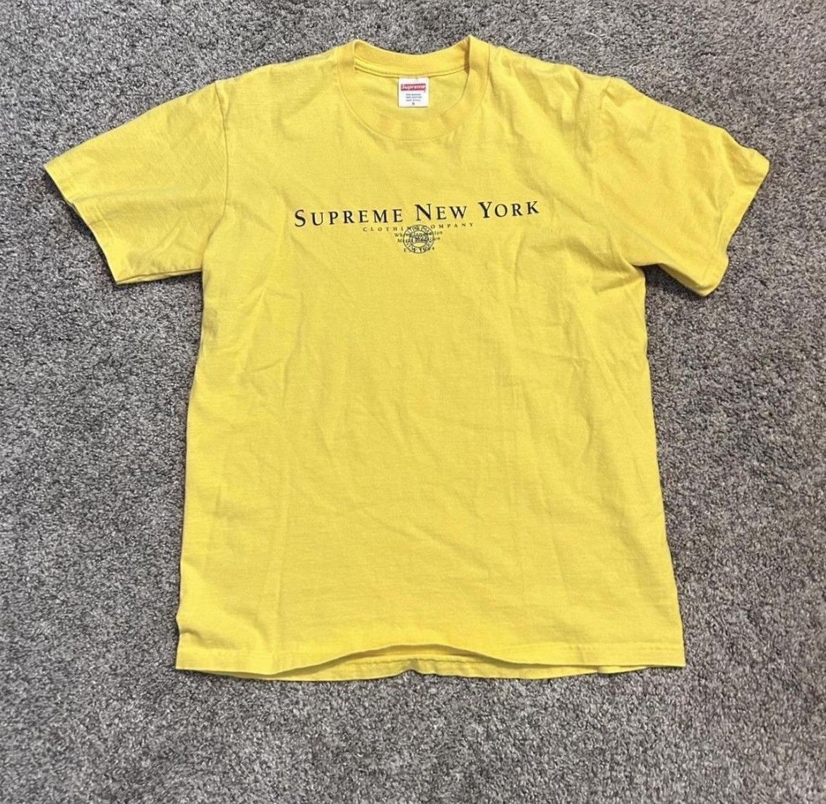 Supreme 2023 Supreme NYC Tee ‘Yellow’ Size US S / EU 44-46 / 1 - 1 Thumbnail