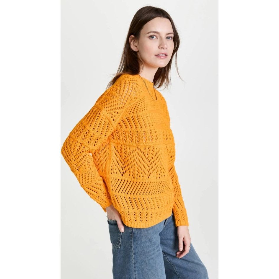 Rag & Bone NWT Rag & Bone Renee Novelty Yellow Knit Oversized Sweater Size S / US 4 / IT 40 - 10 Thumbnail