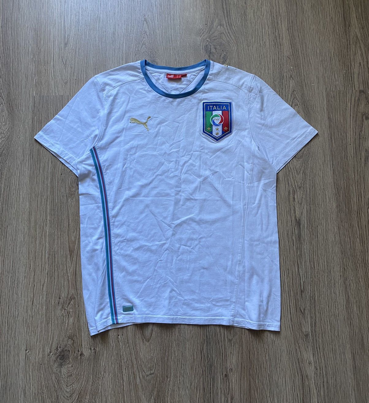 Puma × Vintage Vintage Puma Italy 🇮🇹 cotton jersey men’s M Size US M / EU 48-50 / 2 - 1 Thumbnail