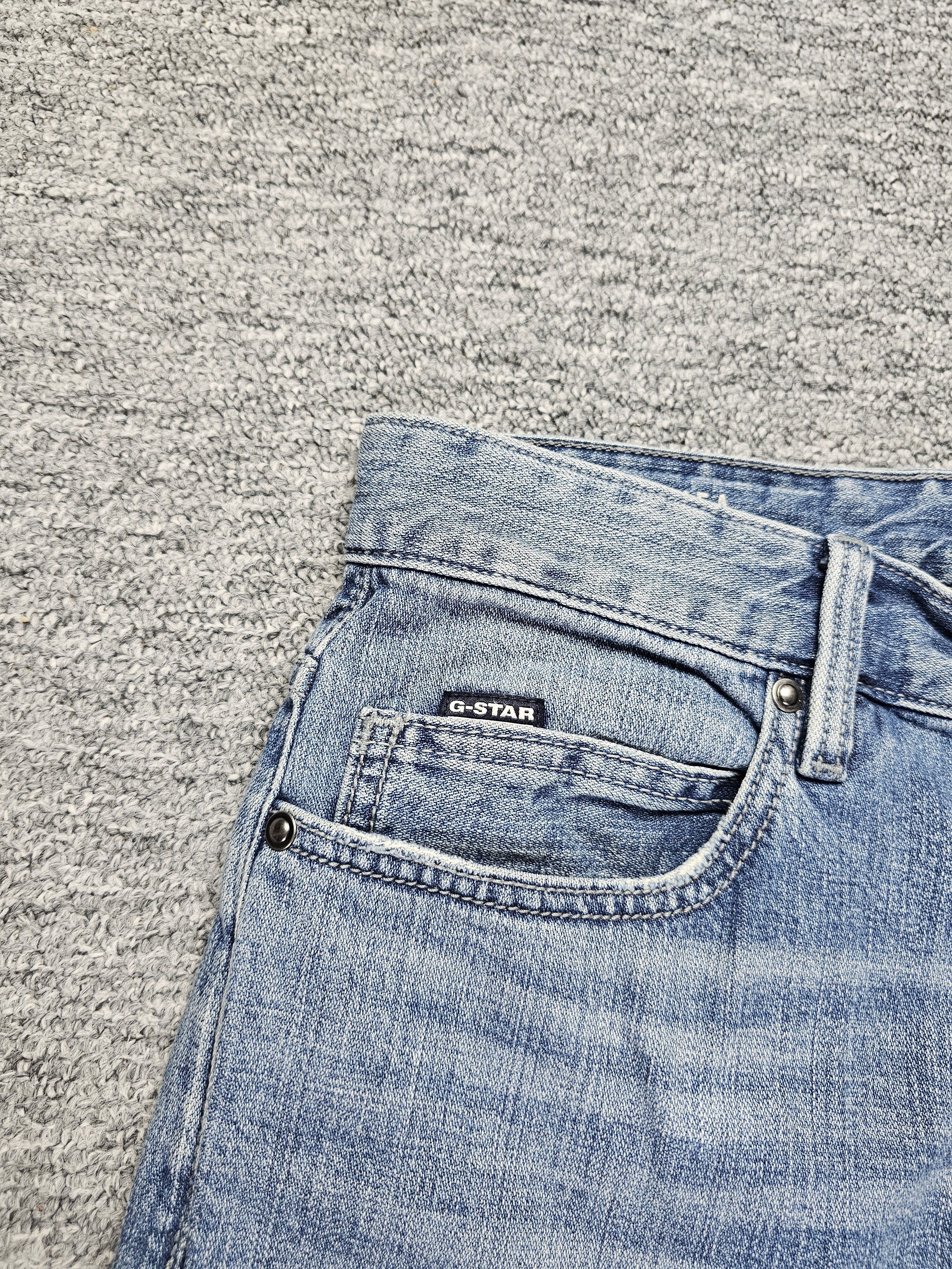 G-Star G-Star Raw Triple A Straight Faded Light Wash Denim W33 L34 Size US 33 - 4 Thumbnail