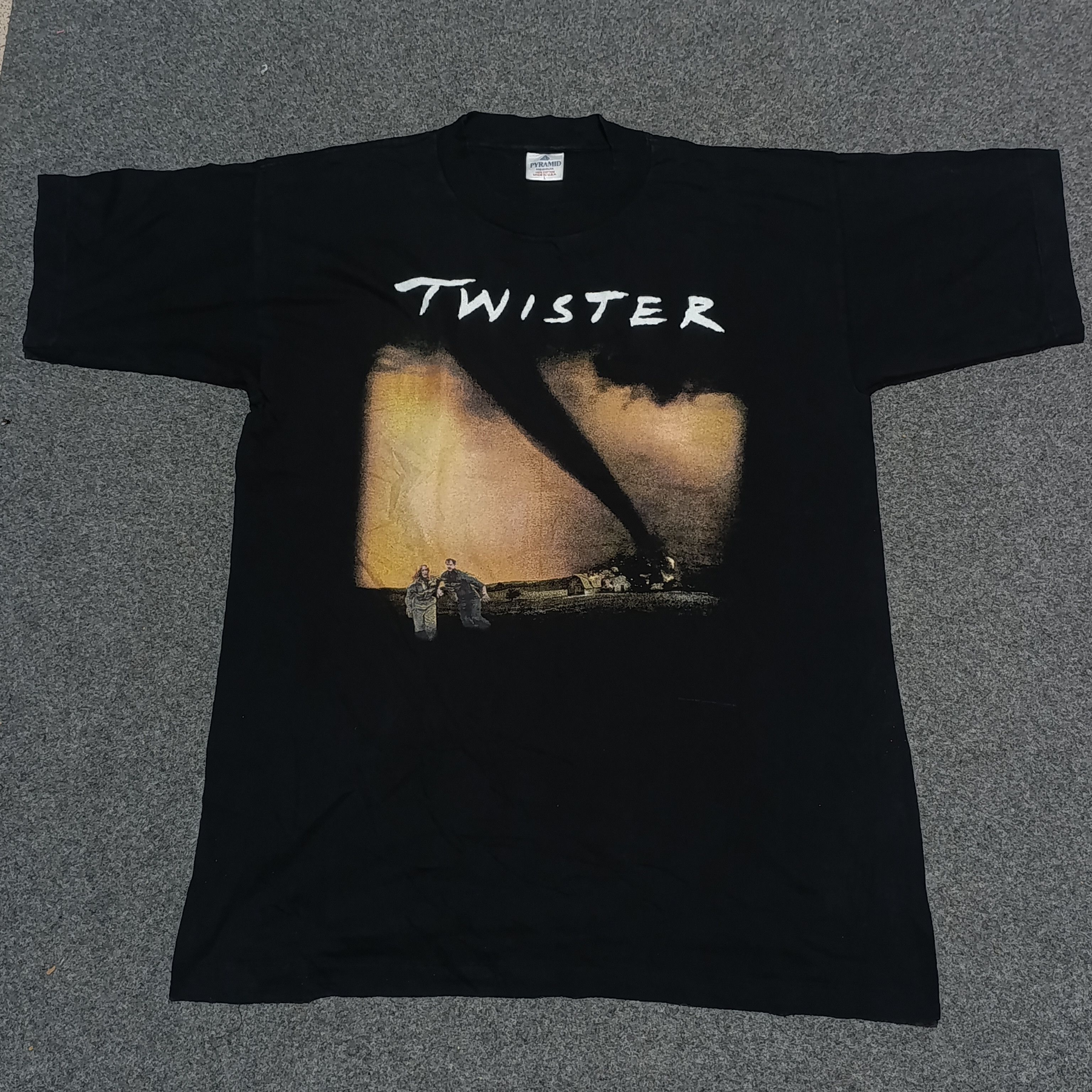 Vintage VTG Twister 1996 SINGLE STITCH Movie Promo USA Size US XL / EU 56 / 4 - 2 Thumbnail