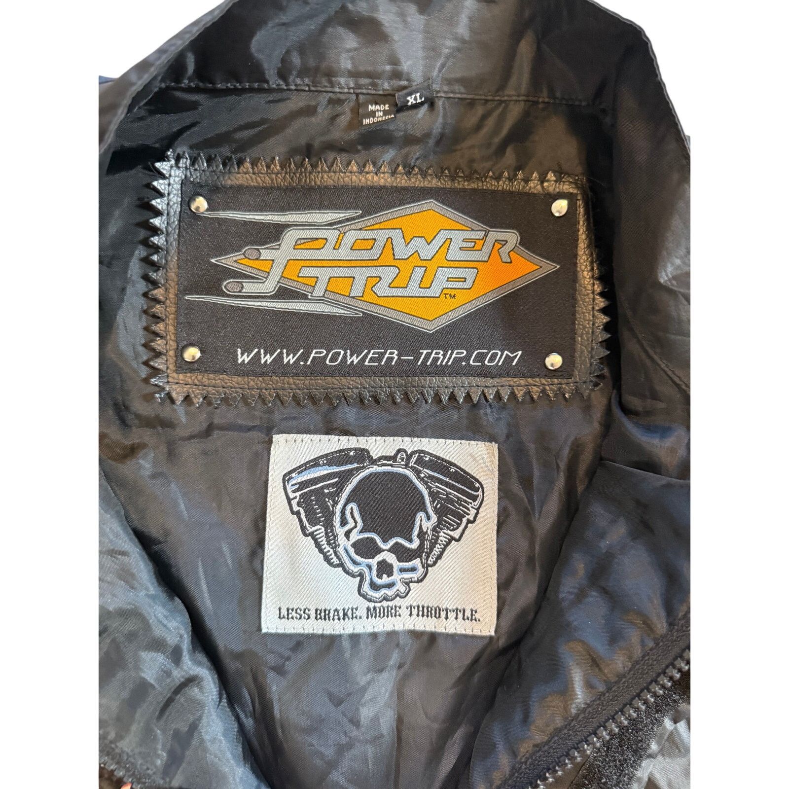 Other Power Trip Black Motorcycle Riding Jacket Windbreaker Size US XL / EU 56 / 4 - 6 Thumbnail