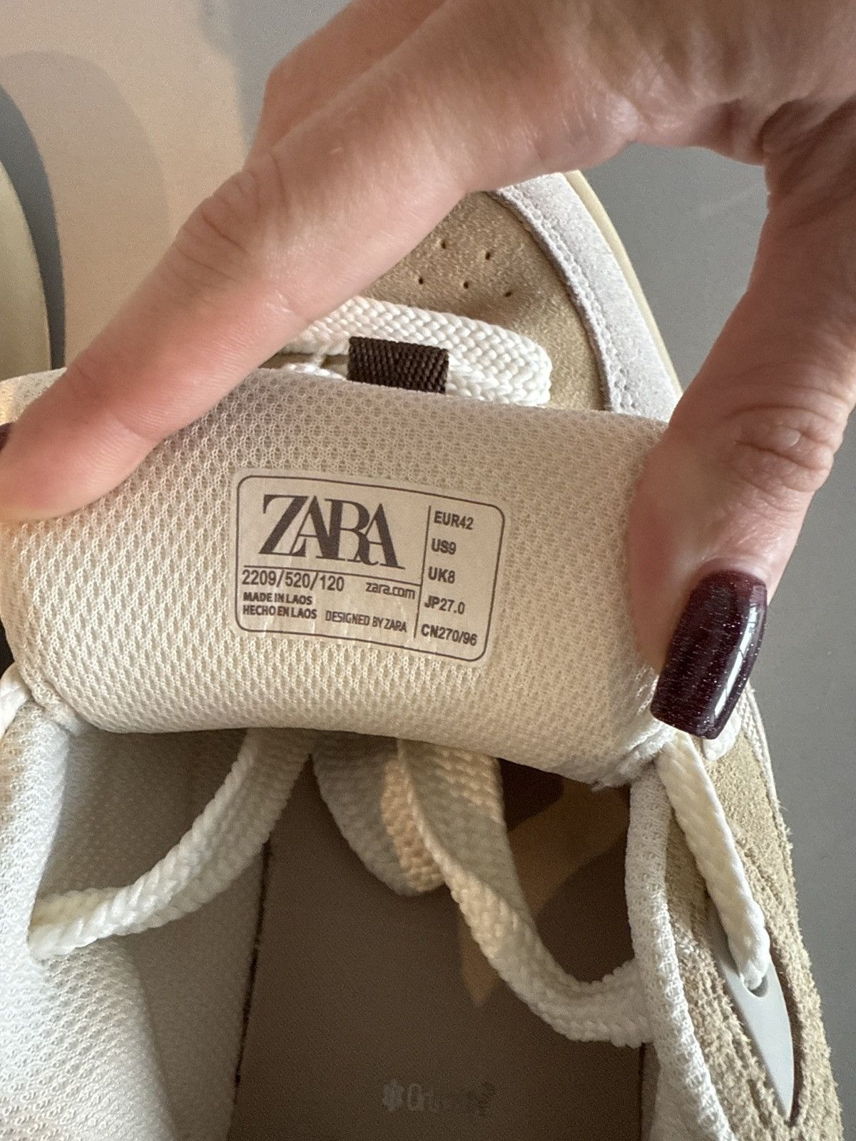 Zara ZARA Men’s Chunky Cream Sneakers — Size 9 (US) Size US 9 / EU 42 - 6 Thumbnail