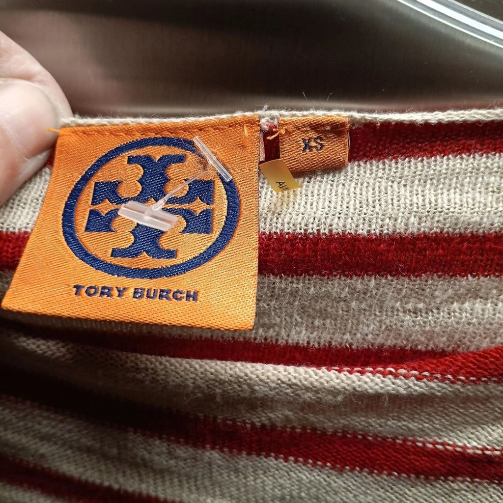 Tory Burch EUC Tory Burch Stripped Lightweight Sweater Size XS / US 0-2 / IT 36-38 - 3 Thumbnail