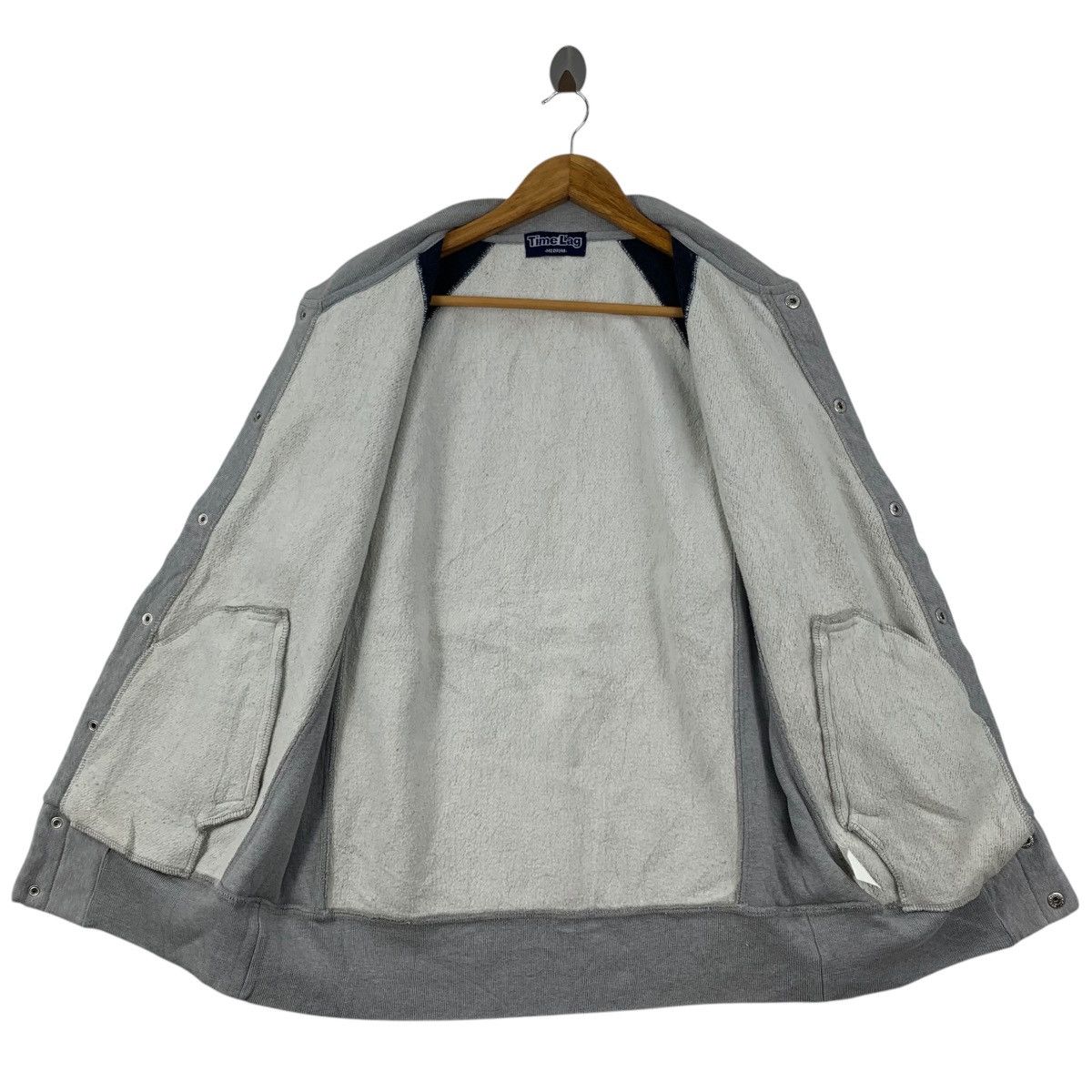 Japanese Brand TIMELAG Japanese Brand Reverse Weave Button Up Sweater Size US M / EU 48-50 / 2 - 3 Thumbnail