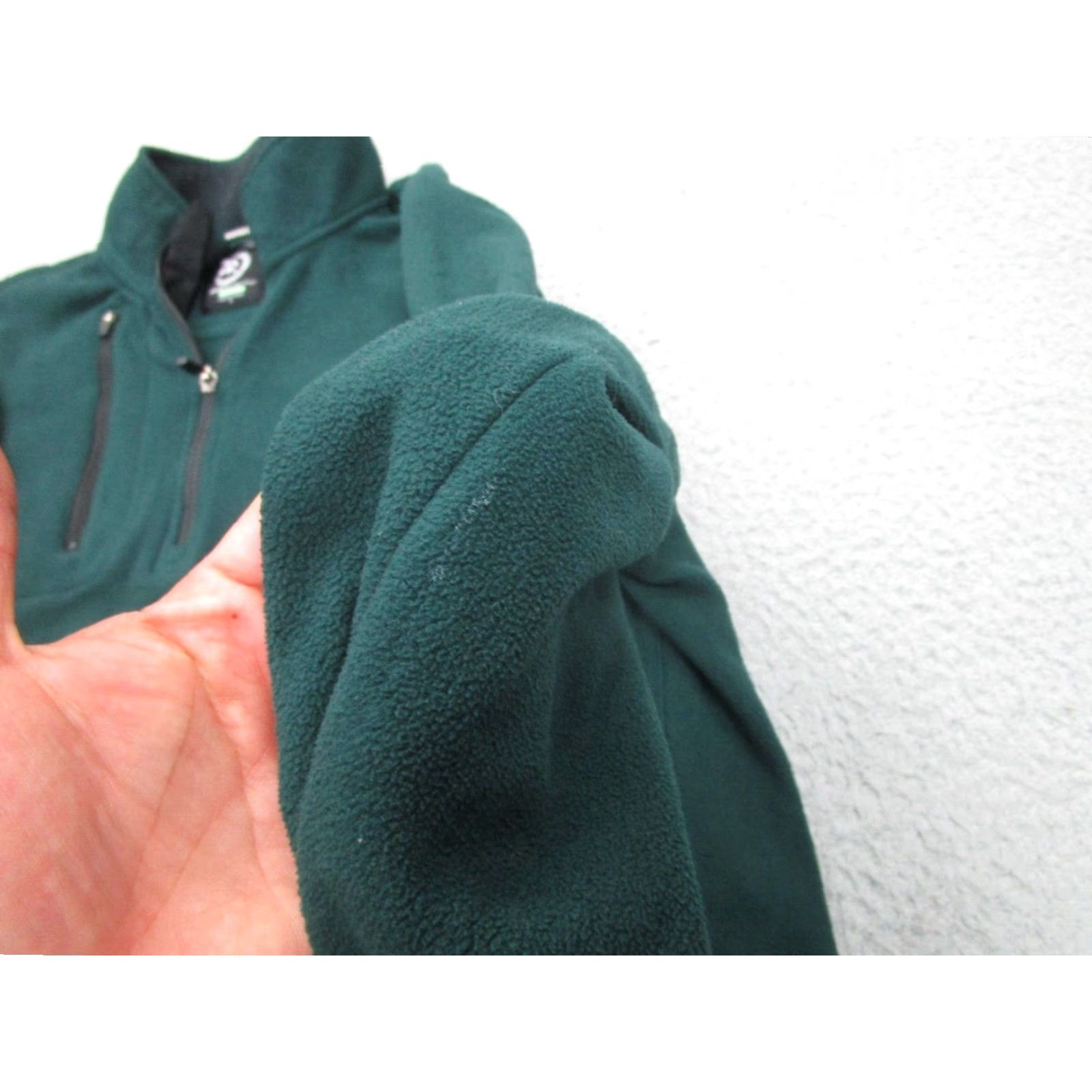Vintage Zero Restriction Mens Sweater L Green Fleece Mock Neck 1/4 Zip Pullover Adult Large Green 1/4 Zip Pullover Mens Size US L / EU 52-54 / 3 - 6 Thumbnail
