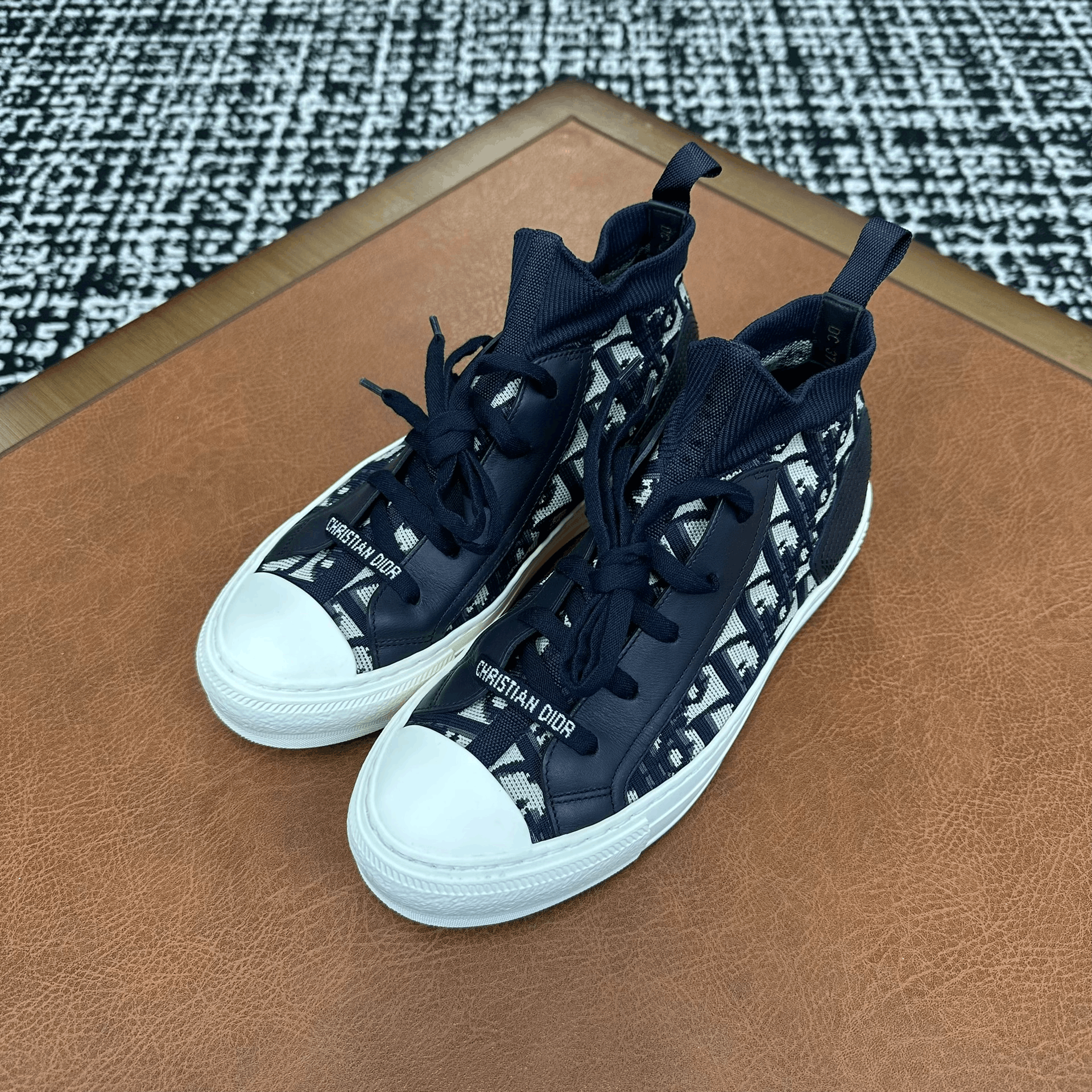 Dior Dior Blue Hitop Sneakers it_37 Women Size US 7 / IT 37 - 1 Thumbnail