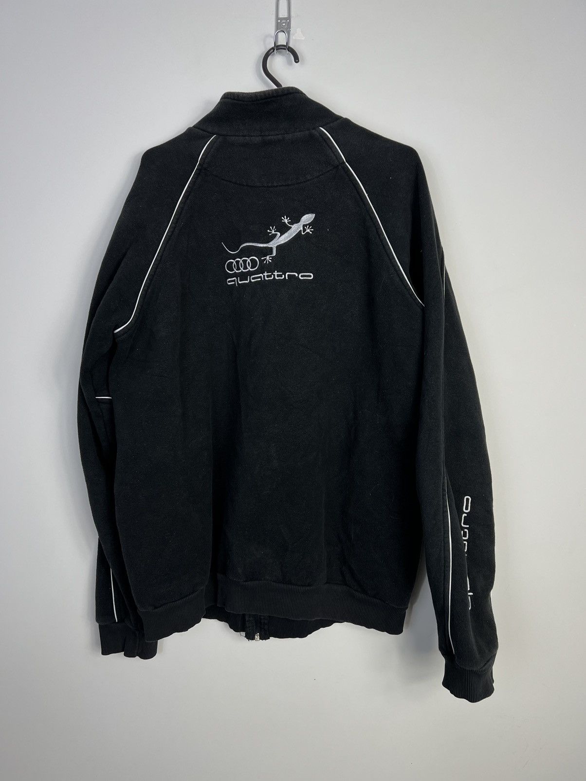 Audi Sweatshirt Audi Quattro Zipped Vintage Hafty Size US XL / EU 56 / 4 - 2 Thumbnail