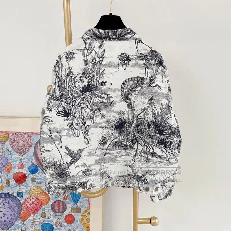 Dior Dior Color-Blocked Women's Cotton Jacket . Size M / US 6-8 / IT 42-44 - 1 Thumbnail