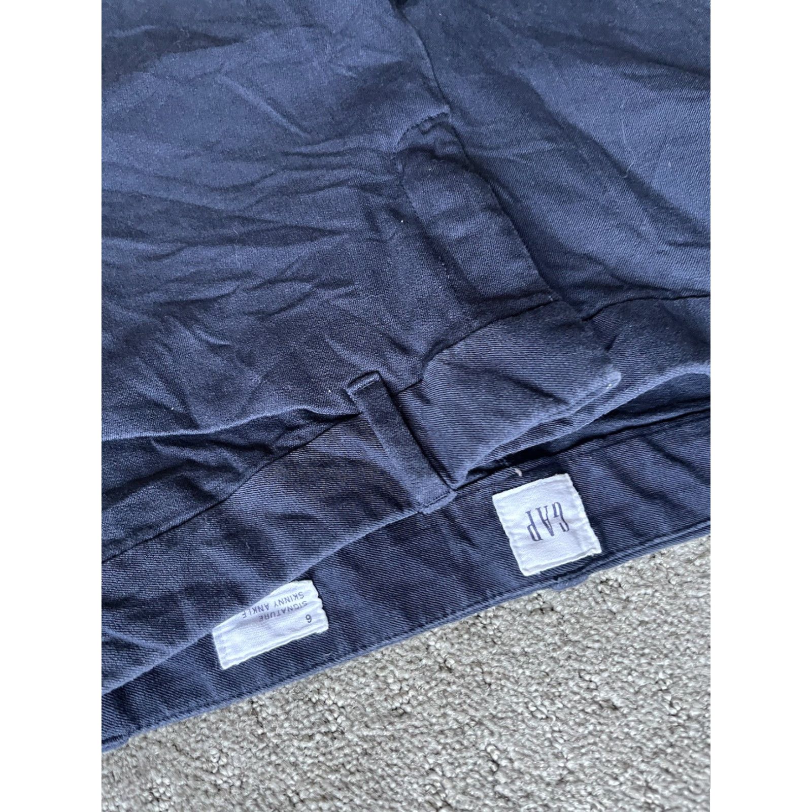 Gap Gap Women's Pants Signature Skinny Ankle 6 Regular Navy Blue Stretch Denim Womens Size 28" / US 6 / IT 42 - 5 Thumbnail
