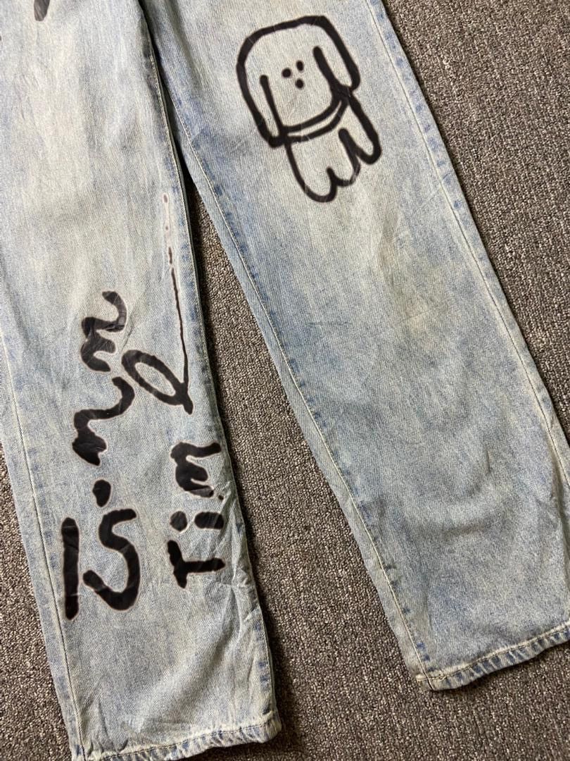 Japanese Brand Japanese Brand Y2K Graffiti Style Denim Jeans (184) Size 24" / US 00 / IT 34 - 8 Thumbnail