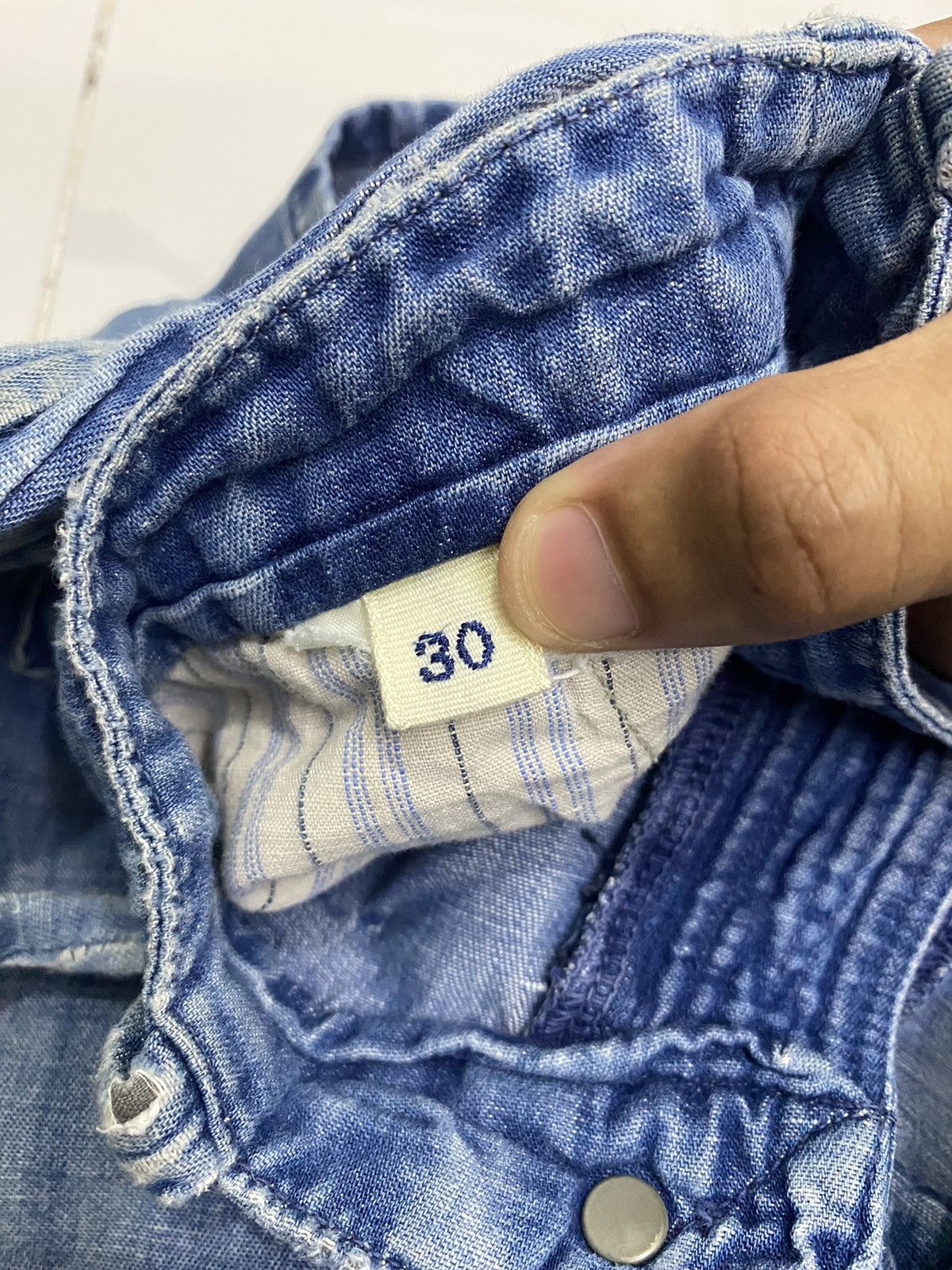 45rpm 🔥VINTAGE R BY 45RPM BAGGY LINEN CASUAL PANTS LIKE HAKAMA Size US 30 / EU 46 - 10 Thumbnail