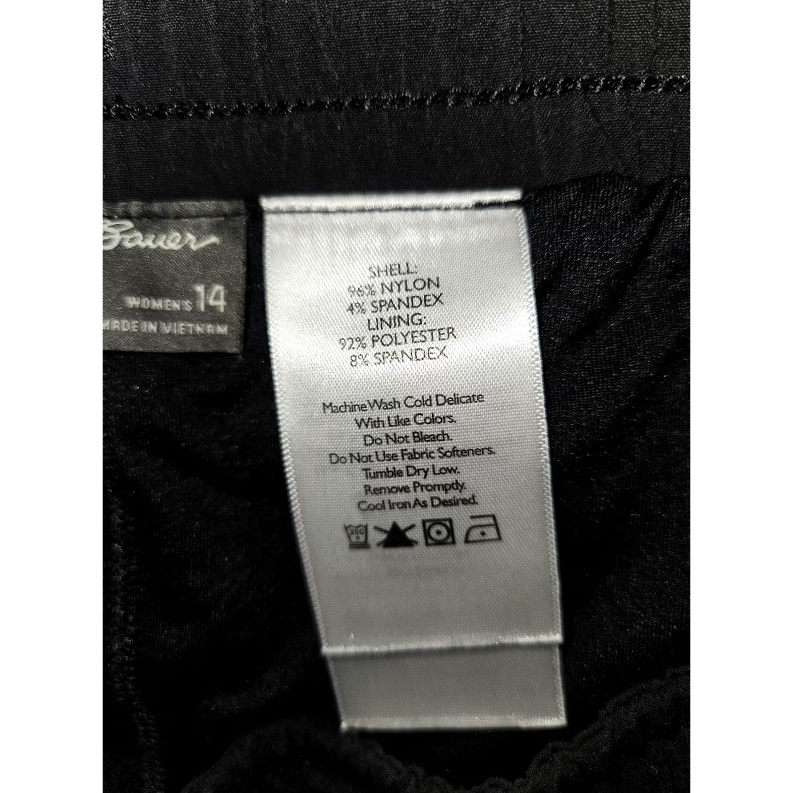 Eddie Bauer Eddie Bauer Hiking Skorts Women 14 Black Elastic Waist Drawstring Camp Skort Activewear Outdoor Athletic Stretch Zip Pocket Size ONE SIZE - 3 Thumbnail