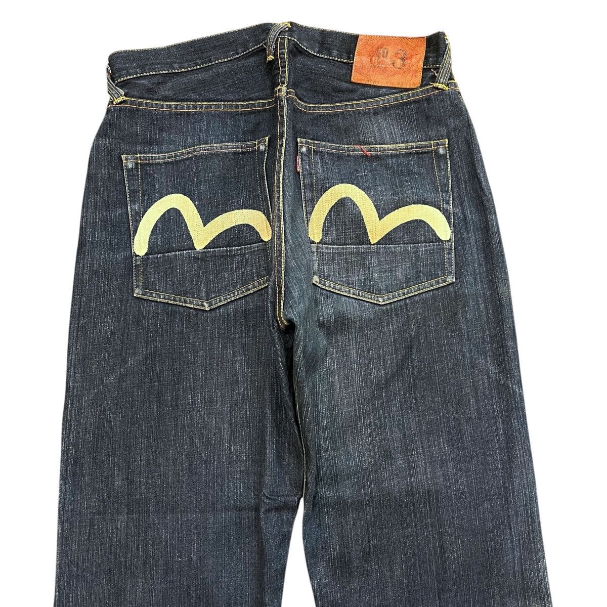 Evisu × Japanese Brand Vintage Evisu Selvedge Lot 2001 32x35 Logo Denim Pants Size US 32 / EU 48 - 2 Thumbnail