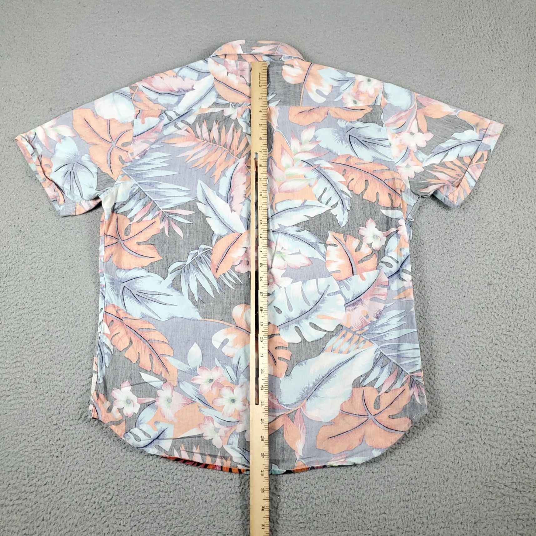 Vintage Sunrise Kingdom Blue Floral Button-Up Shirt Mens Large Short Sleeve Aloha Modern Casual Size US L / EU 52-54 / 3 - 4 Thumbnail