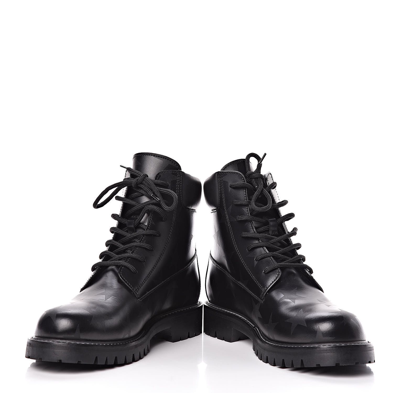 Valentino Valentino Garavani Calfskin Hologram Star Combat Boots Men Size US 11 / EU 44 - 5 Thumbnail