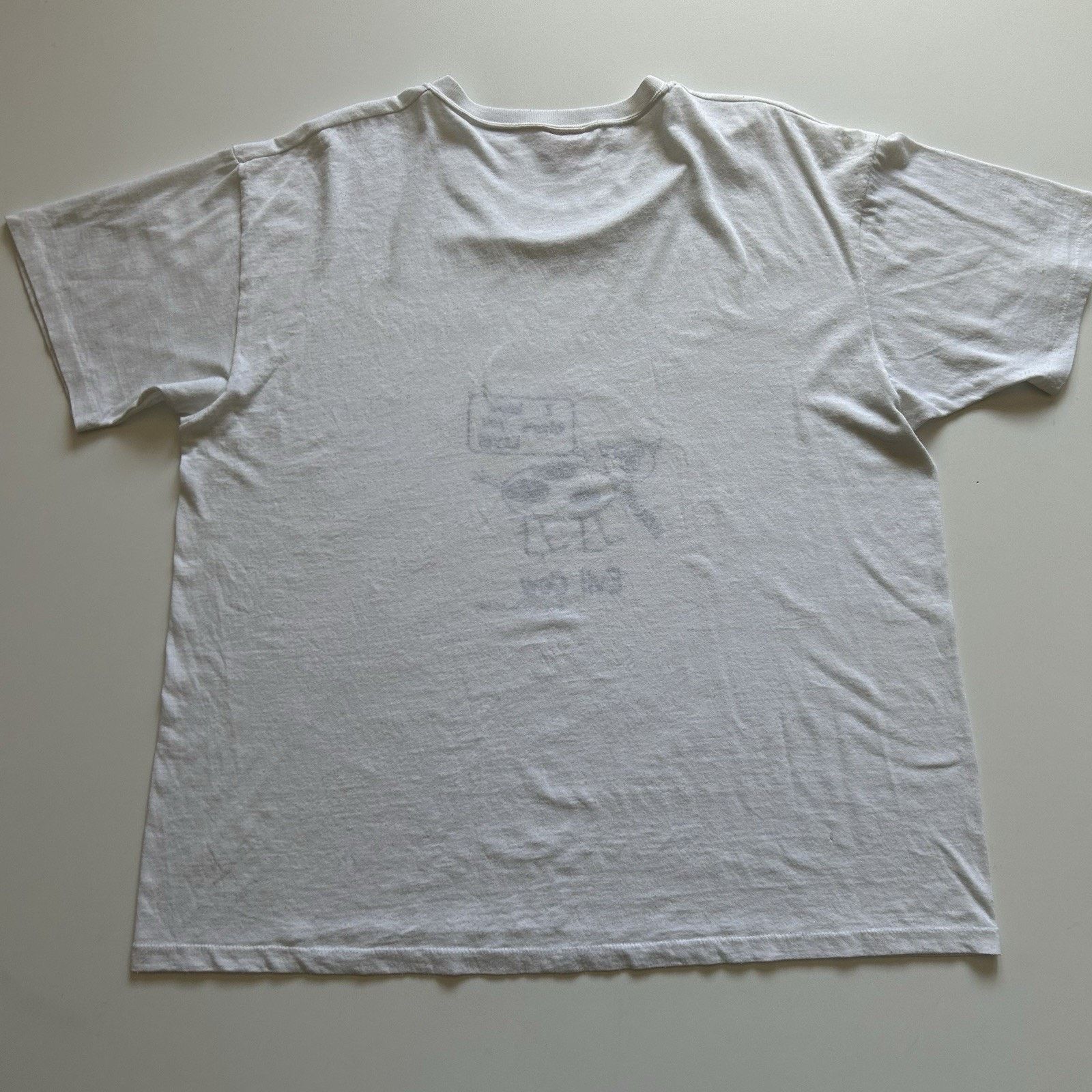 Vintage Vintage 90s Evil Cow T Shirt XL White Funny Animal Art Rare Size US XL / EU 56 / 4 - 7 Thumbnail