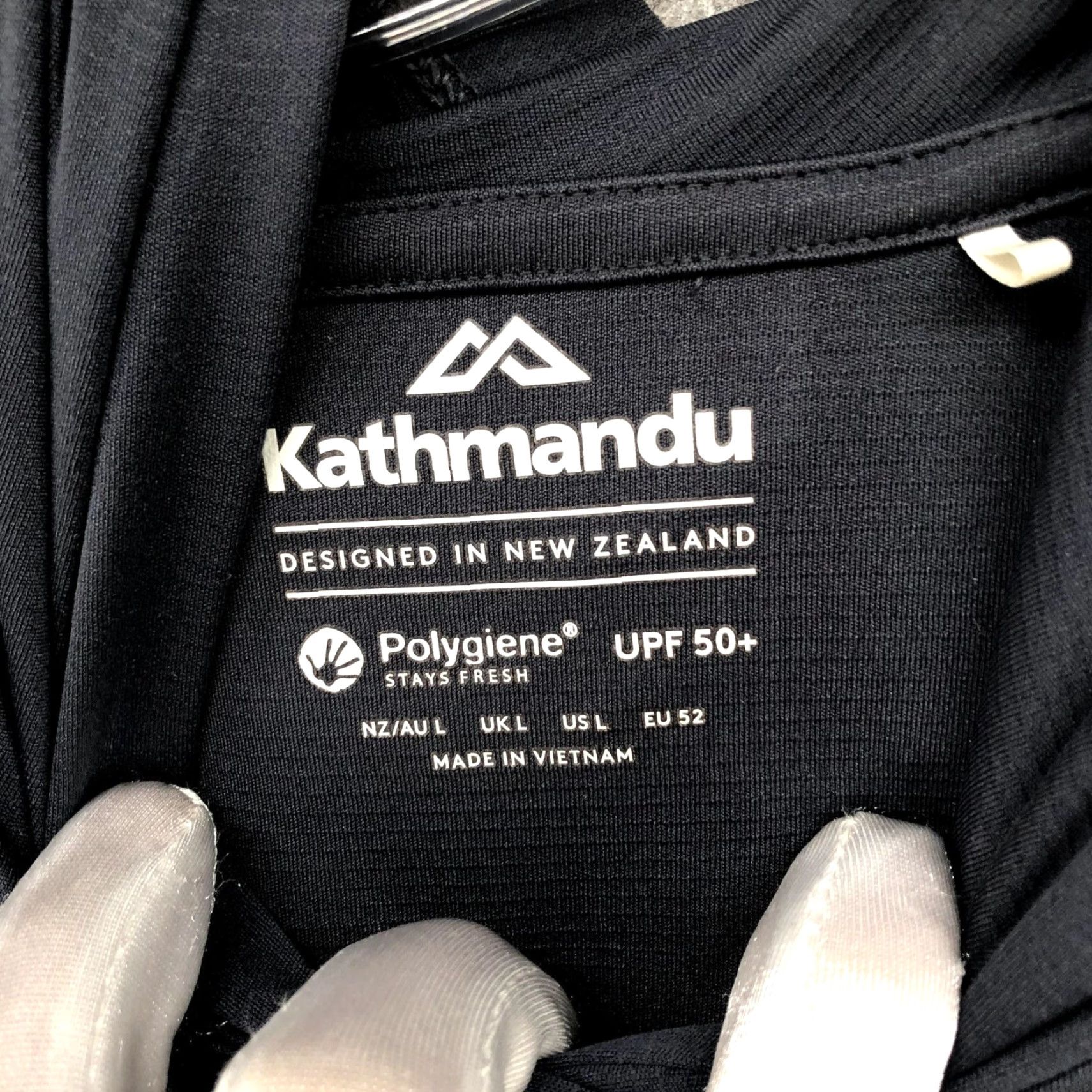 Kathmandu Kathmandu Hooded Active Shirt Mens L Long Sleeve Gray UPF 50 Quick Dry Pullover Sports Shirt Size US L / EU 52-54 / 3 - 7 Thumbnail
