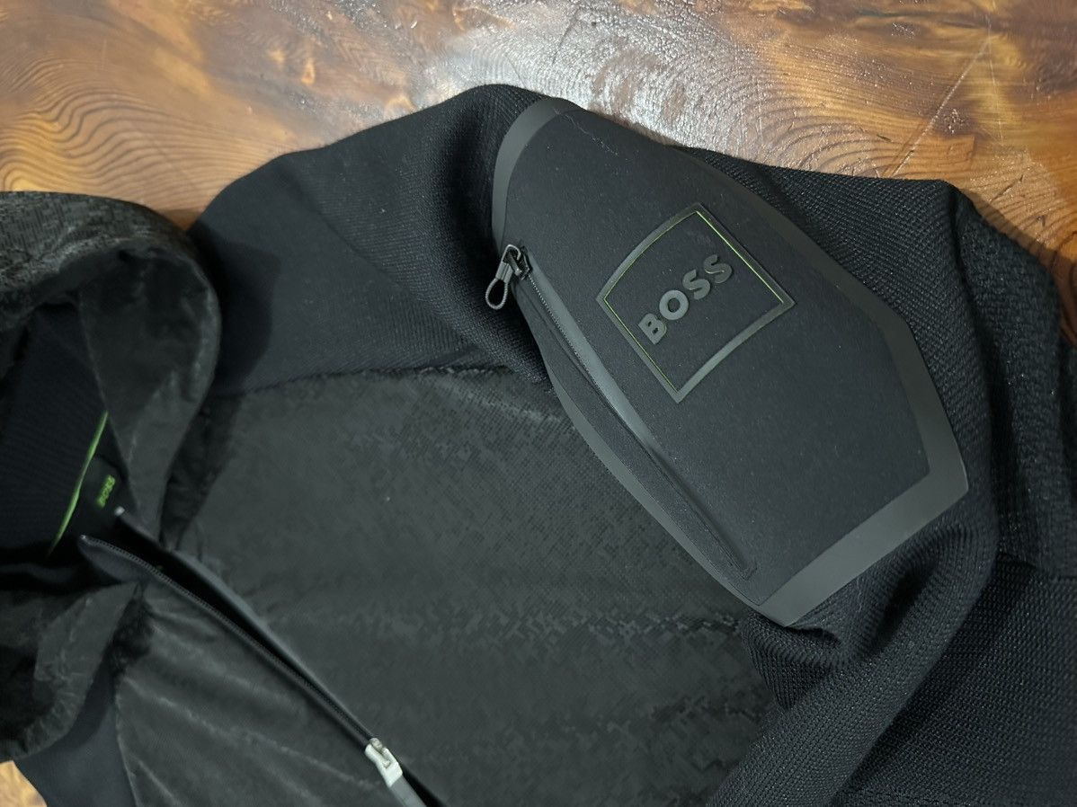 Hugo Boss BOSS MODIR MIXED MATERIAL JACKET-BLACK Size US M / EU 48-50 / 2 - 2 Thumbnail