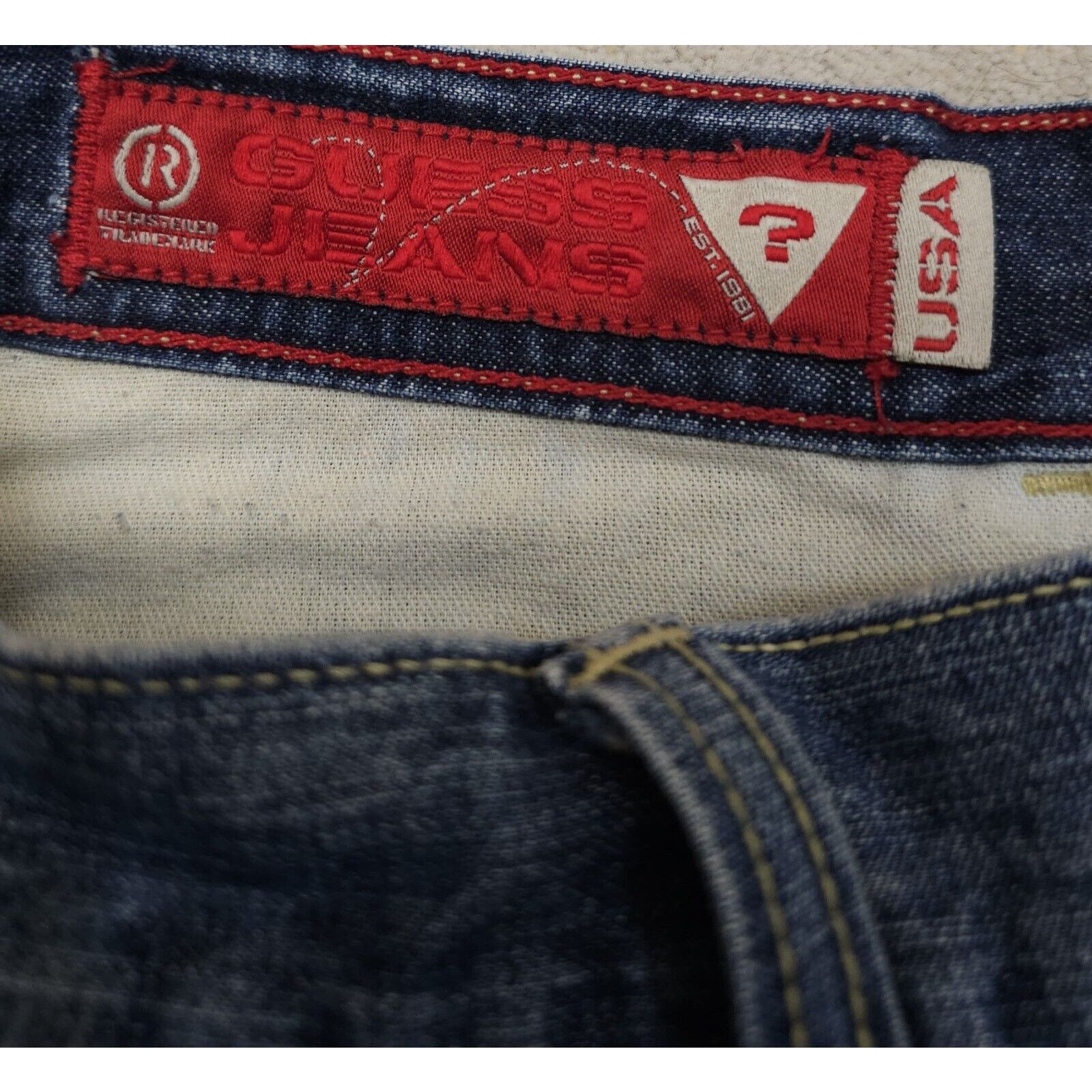 Guess Guess Vintage Jeans Blue Classic 00.XX Straight Denim 90's Size US 30 / EU 46 - 9 Thumbnail