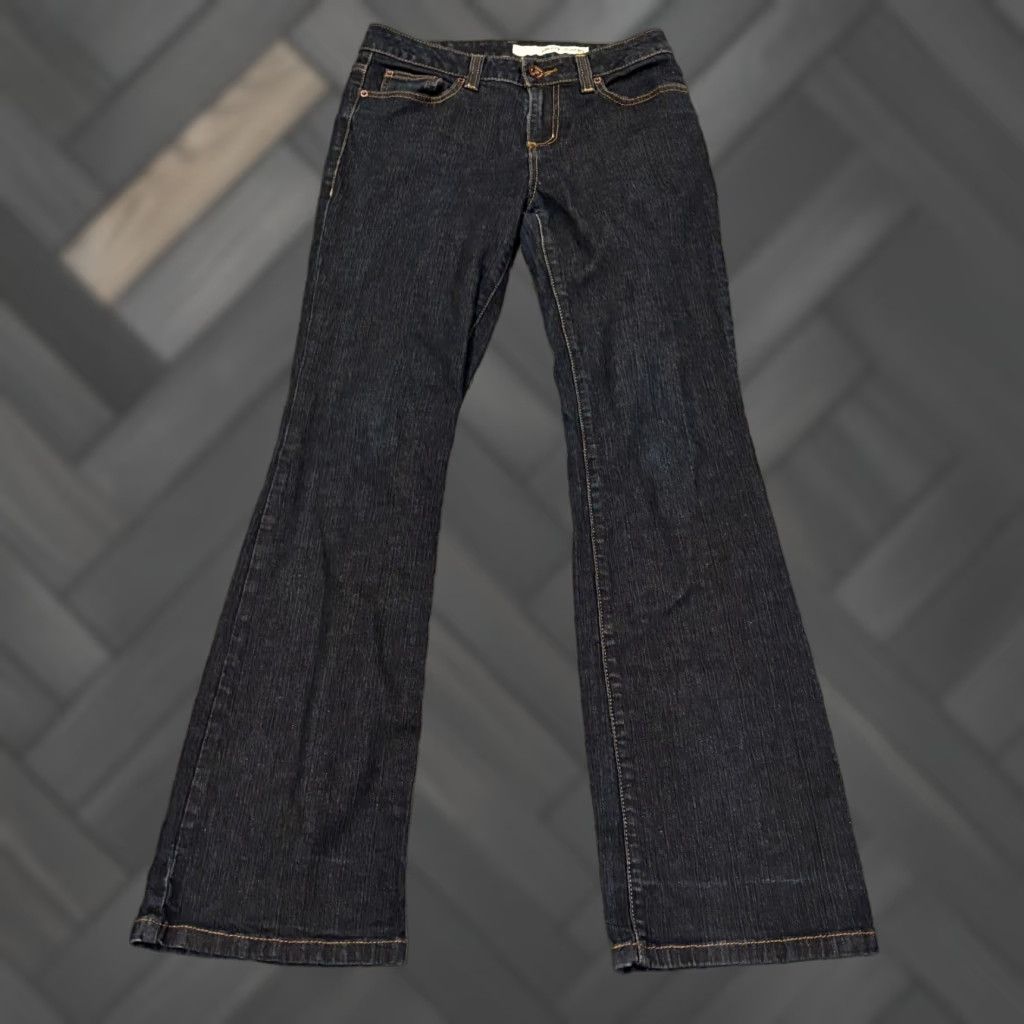 DKNY DKNY Jeans Womens 8 Bootcut Denim Blue Dark Wash Stretch Pants Regular Pockets Cotton Blend Accents Button Modern Rodeo Womens Jeans Size 30" / US 8 / IT 44 - 1 Thumbnail