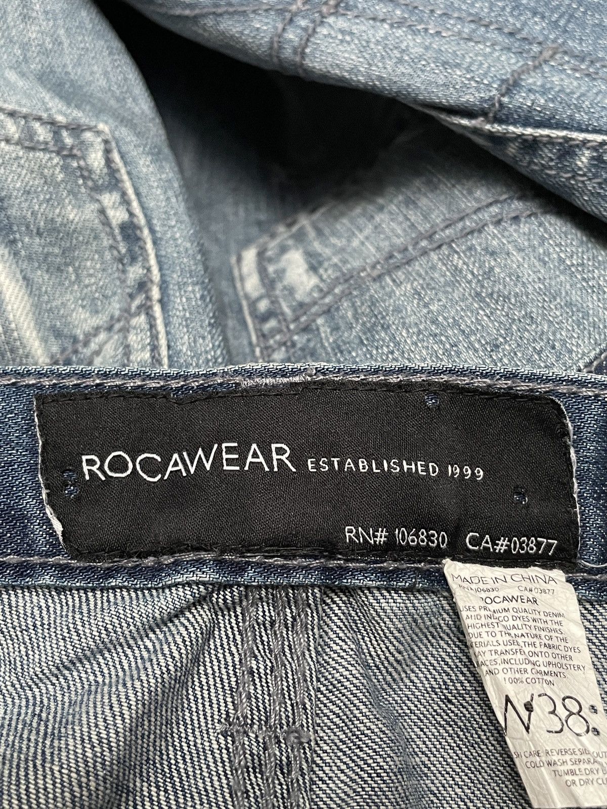 Rocawear Very Rare Vintage Rocawear Hip Hop Rapper Baggy Jeans 2000s Size US 38 / EU 54 - 10 Thumbnail