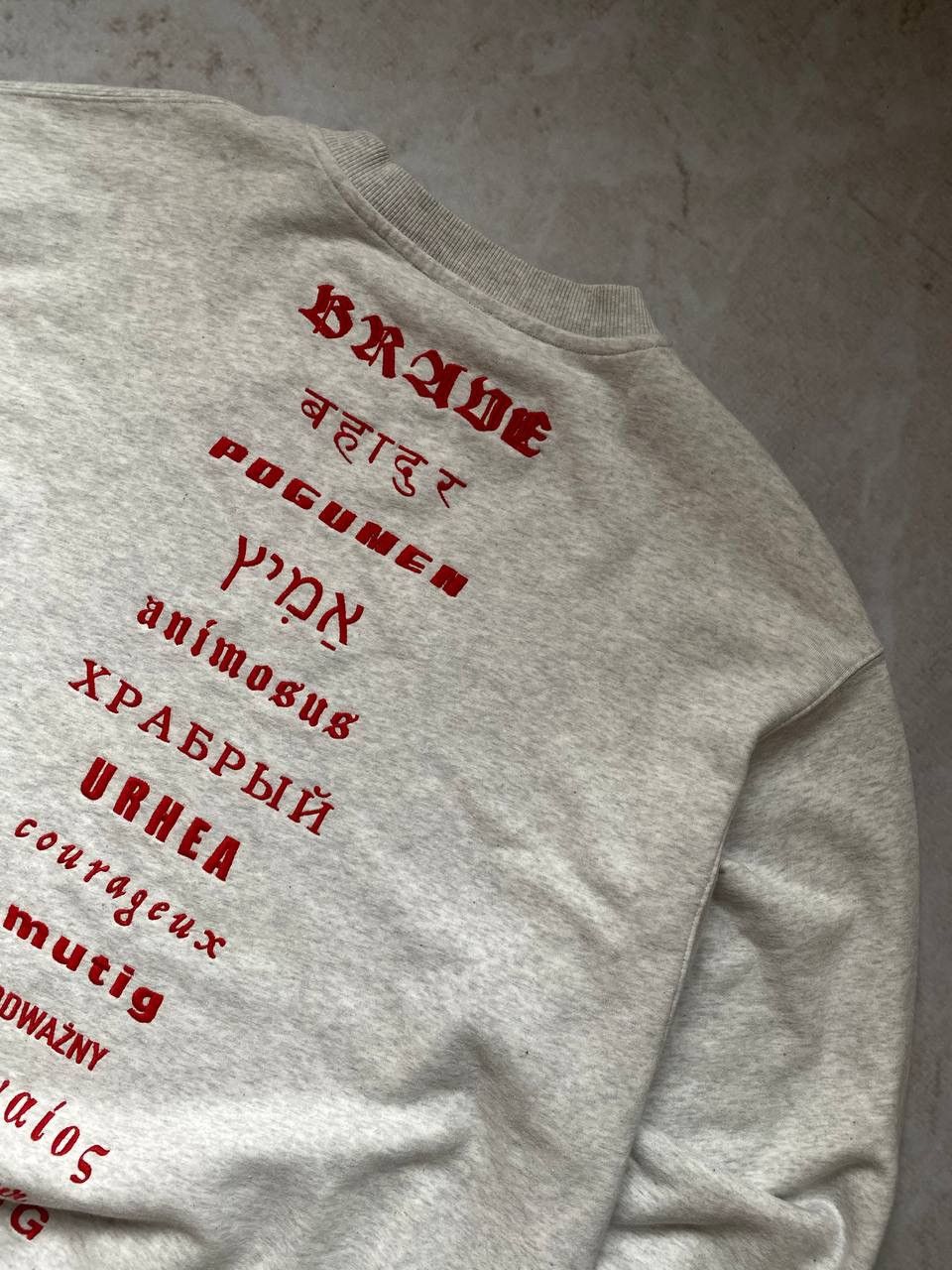 Diesel × Vintage Vintage Diesel “Brave” Oversized Baggy Grey Sweatshirt Y2K Size US L / EU 52-54 / 3 - 4 Thumbnail