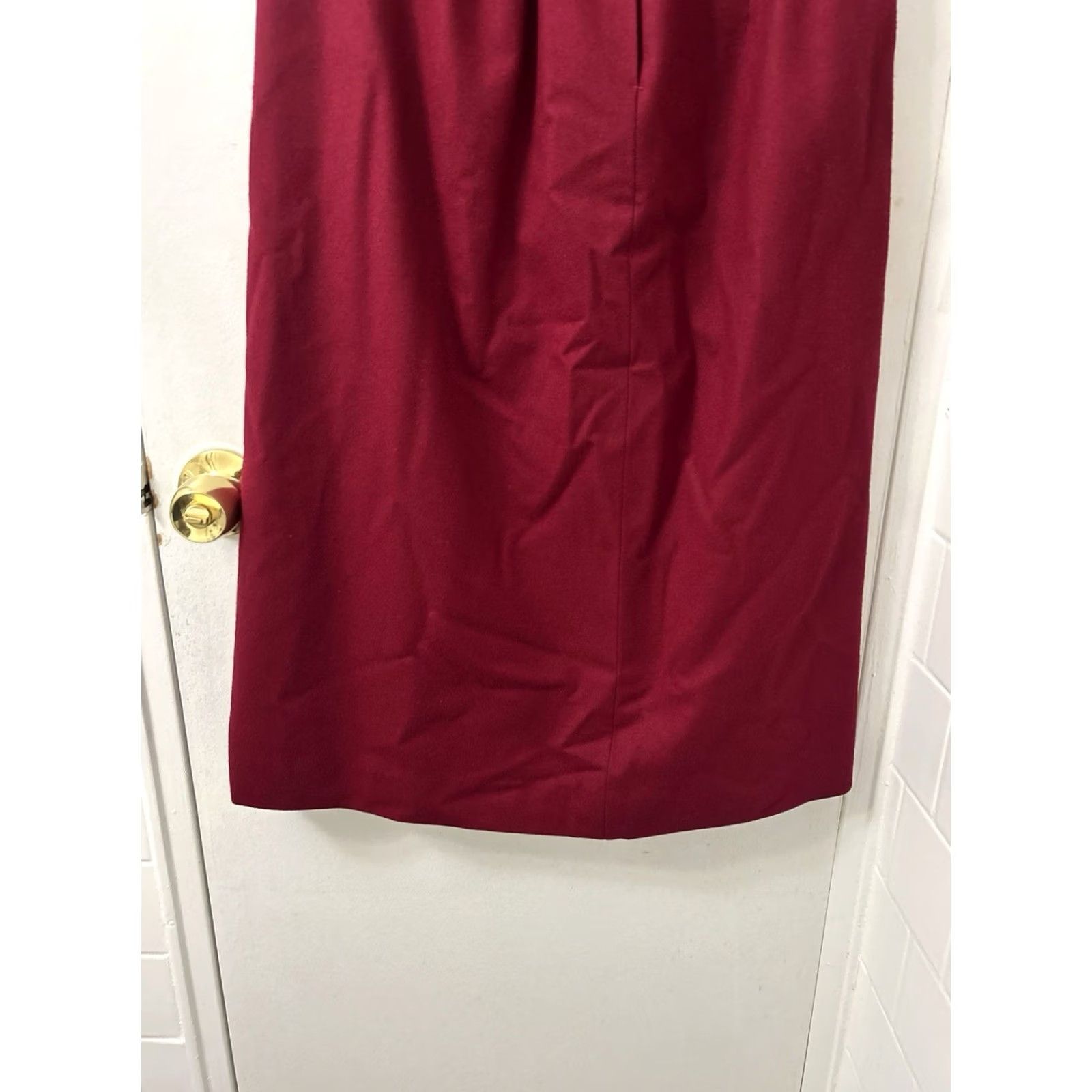 Pendleton VINTAGE Pendleton Skirt Womens Size 14 Tall Red Made In USA 100% Wool Pleated Skirt Size 36" / US 14 / IT 50 - 3 Thumbnail