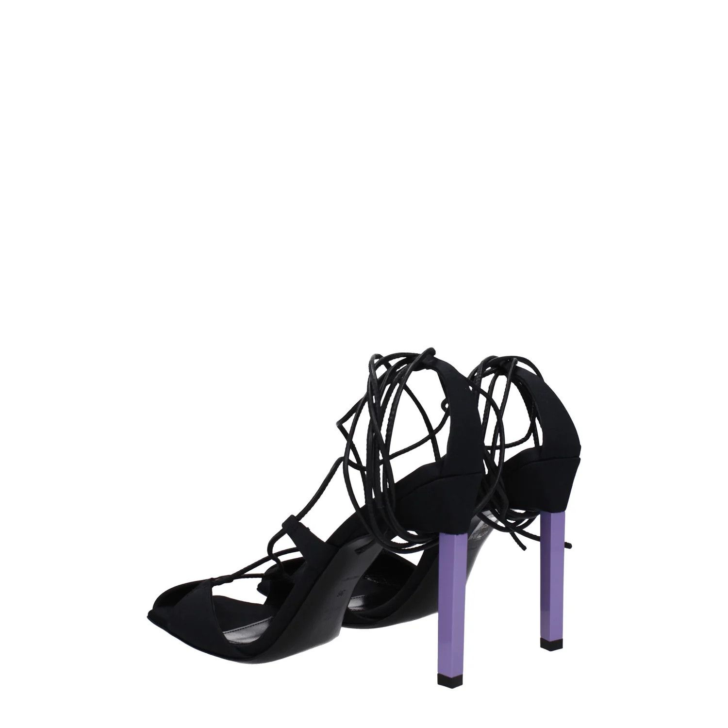The Attico ob1o1e1224 Fabric Sandals in Black Size US 6.5 / IT 36.5 - 4 Thumbnail