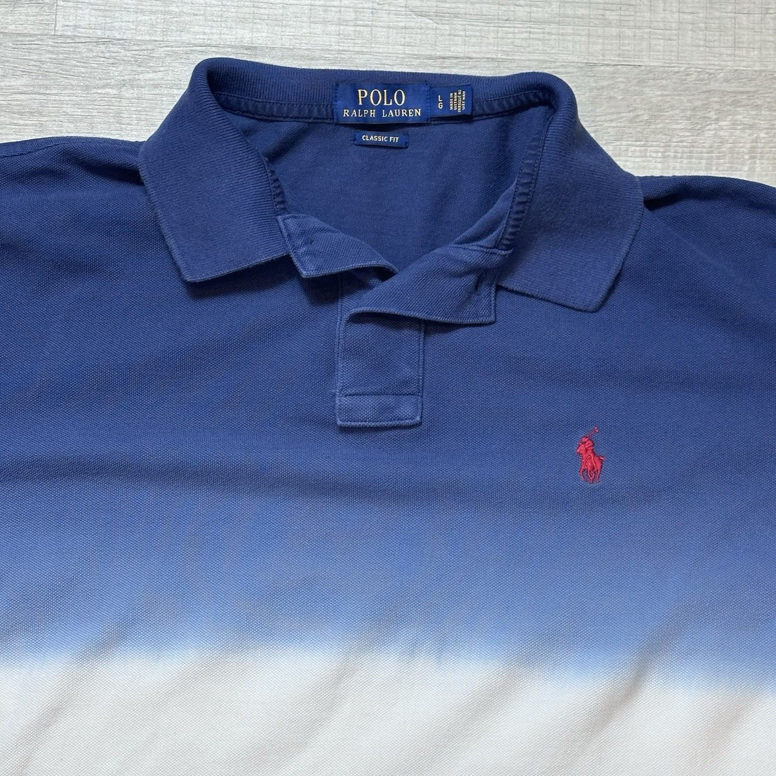 Polo Ralph Lauren Polo Ralph Lauren Shirt Mens Ombre Dip Dye Polo Shirt Size US L / EU 52-54 / 3 - 5 Thumbnail