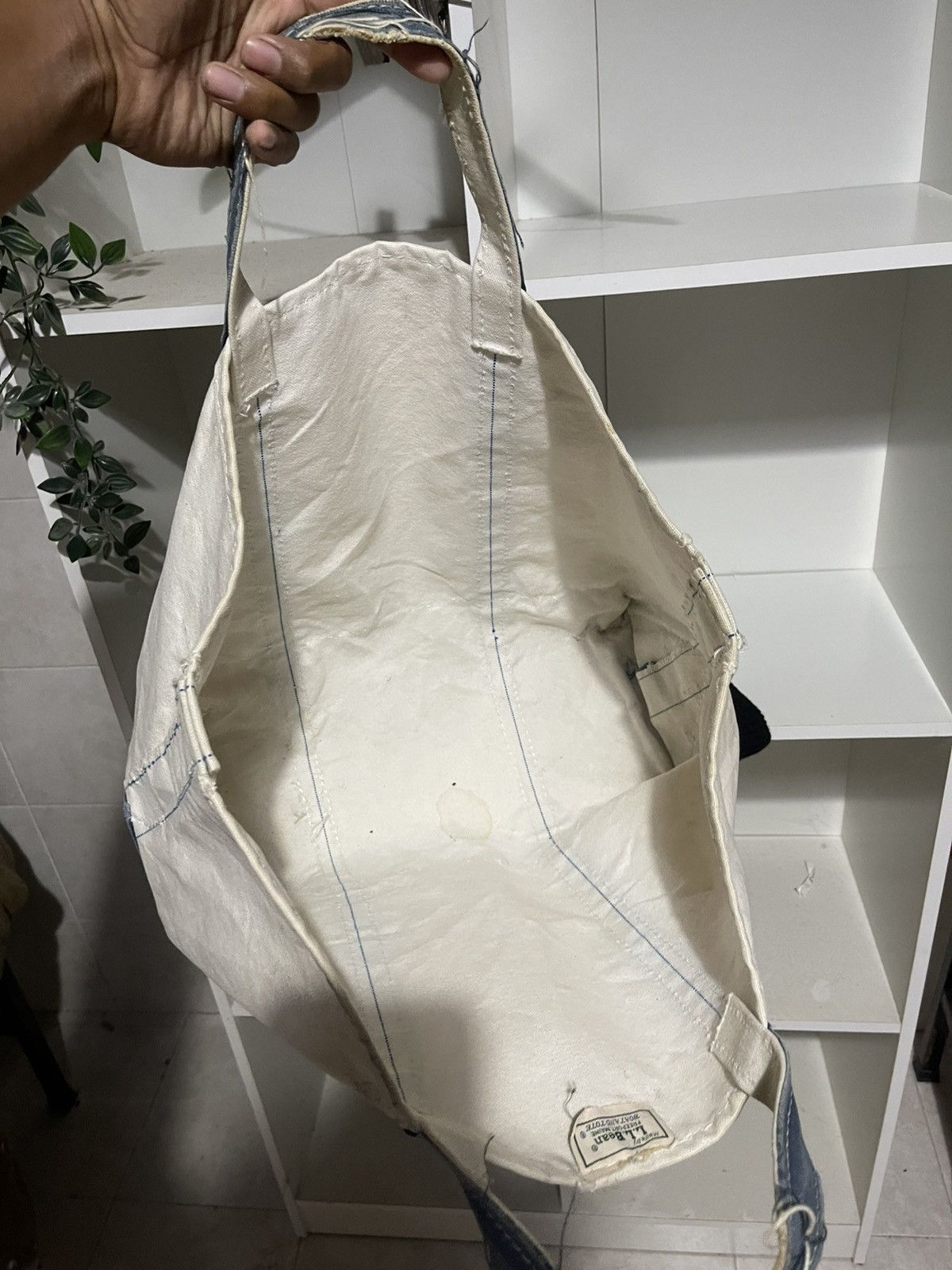 L.L. Bean Vintage 80s Distressed and Dirty Archive Boat & Tote Bag Size ONE SIZE - 7 Thumbnail