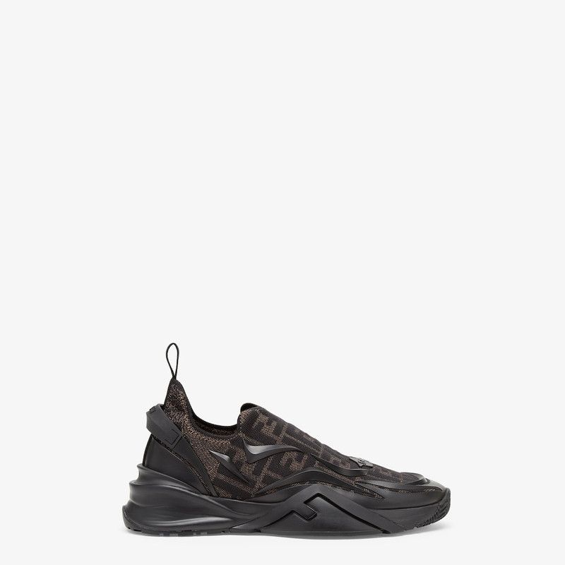 Fendi o1s1wg111225 Flow Sneakers in Black/Brown Size US 12 / EU 45 - 1 Thumbnail