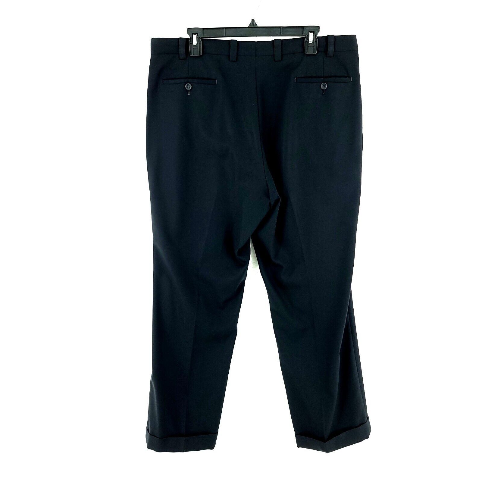 Joseph Abboud Joseph Abboud Blue Pleated Cuffed Mid Rise Dress Pants 38/28 Size 38R - 2 Thumbnail