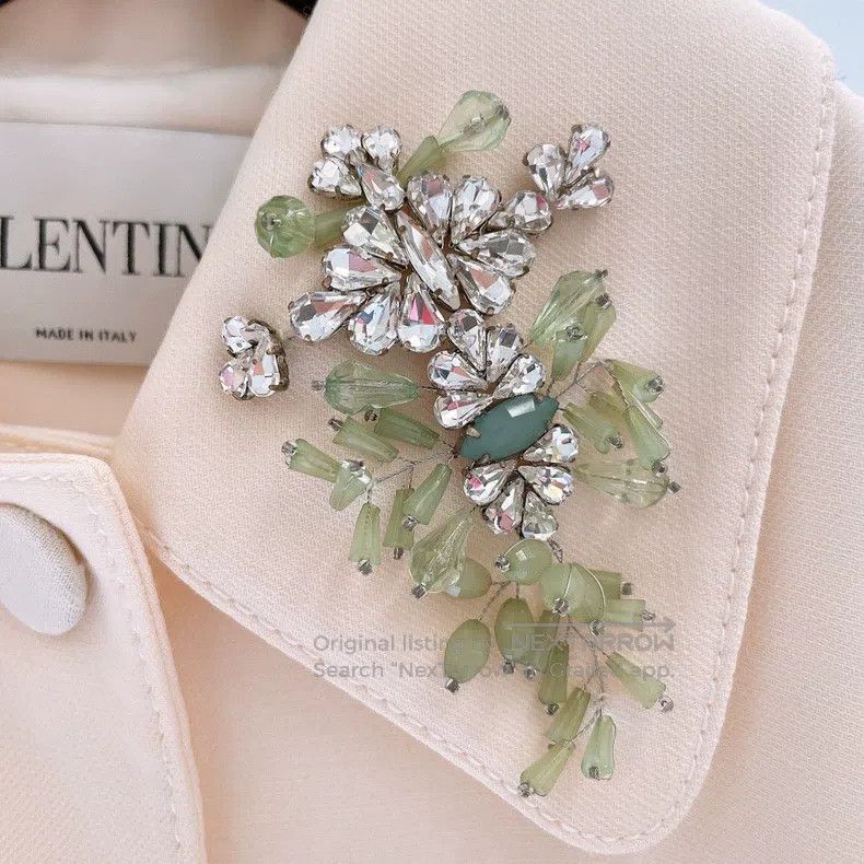 Valentino Valentino Heavy industry flower nail beaded wool coat Size S / US 4 / IT 40 - 5 Thumbnail