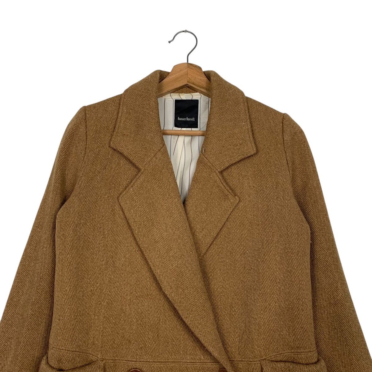 Other Banner Barrett Double Breasted Herringbone Coat Size XS / US 0-2 / IT 36-38 - 2 Thumbnail