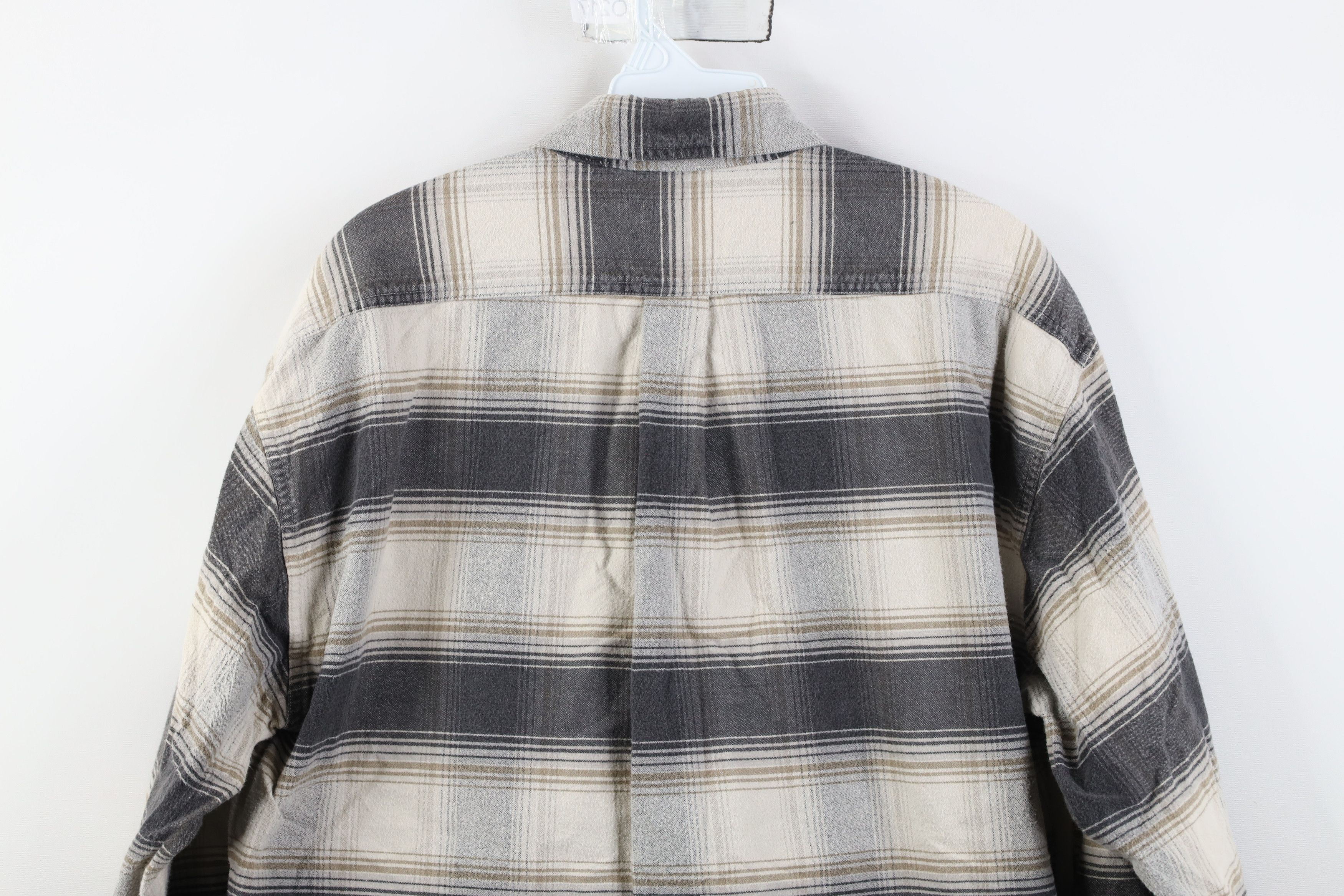 Vintage Vintage 90s Streetwear Heavyweight Flannel Button Down Shirt Size US L / EU 52-54 / 3 - 12 Thumbnail