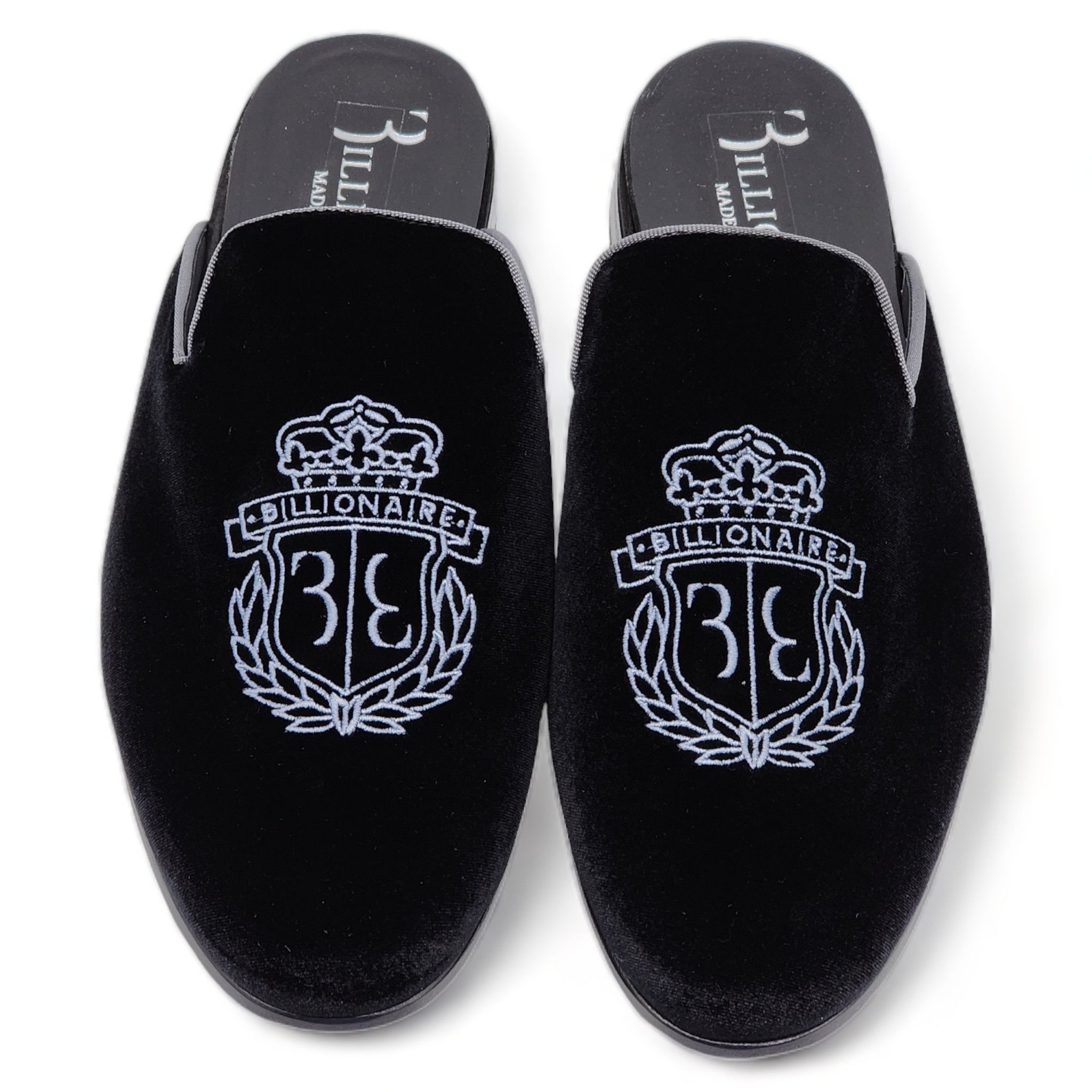 Billionaire Couture × Philipp Plein Velvet Half Loafers NWB Black | NWB 42 (9 US) Size US 9 / EU 42 - 6 Thumbnail