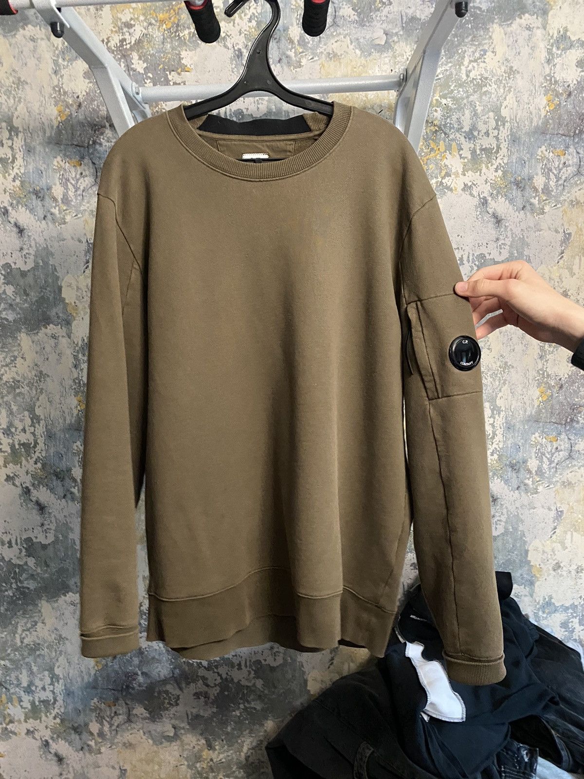 image of C P Company x Stone Island C.p Company Sweatshirt in Green, Men's (Size XL)