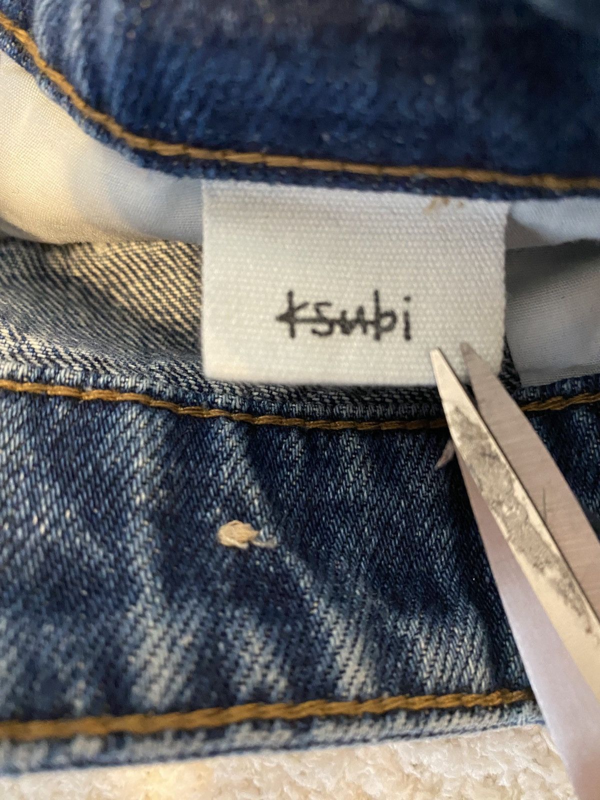 Ksubi Ksubi Playback Lifetime Dragged High-Rise Jeans Distressed Size 27" / US 4 / IT 40 - 5 Thumbnail