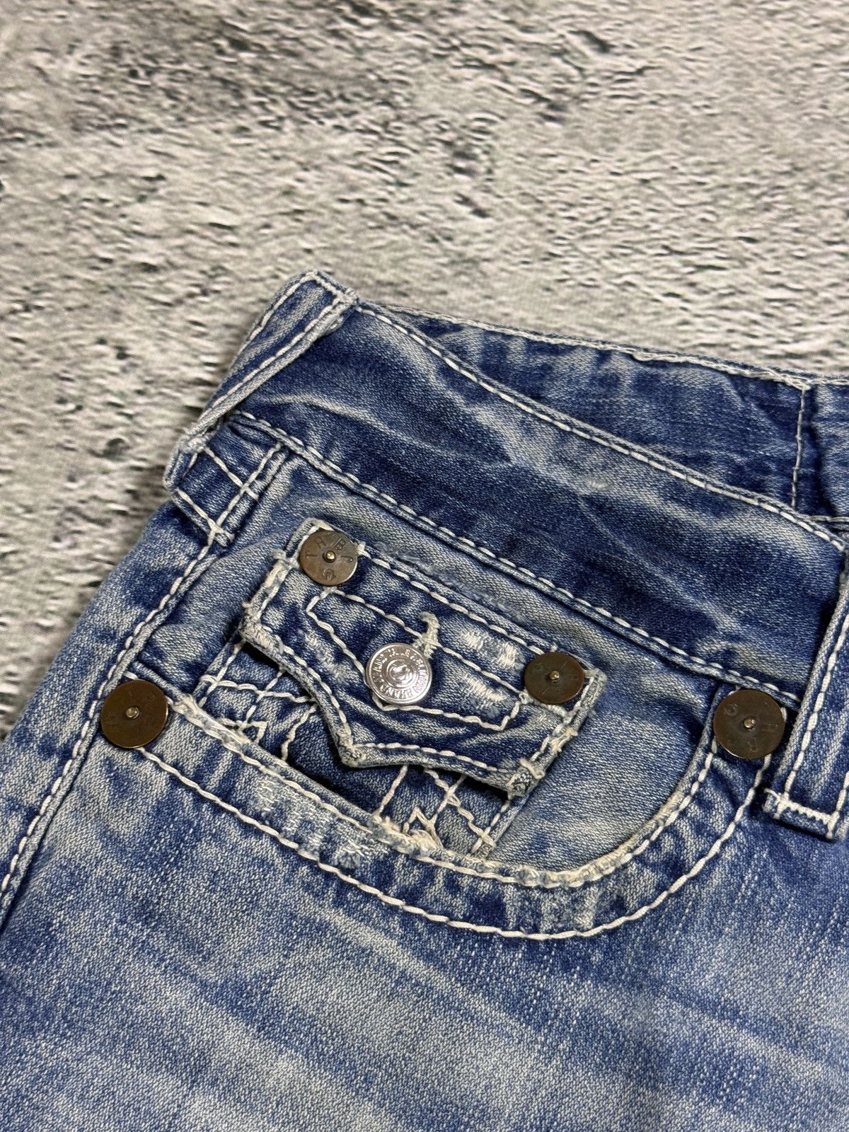 True Religion True Religion Joey jeans vintage denim pants flared blue Size US 31 - 16 Thumbnail