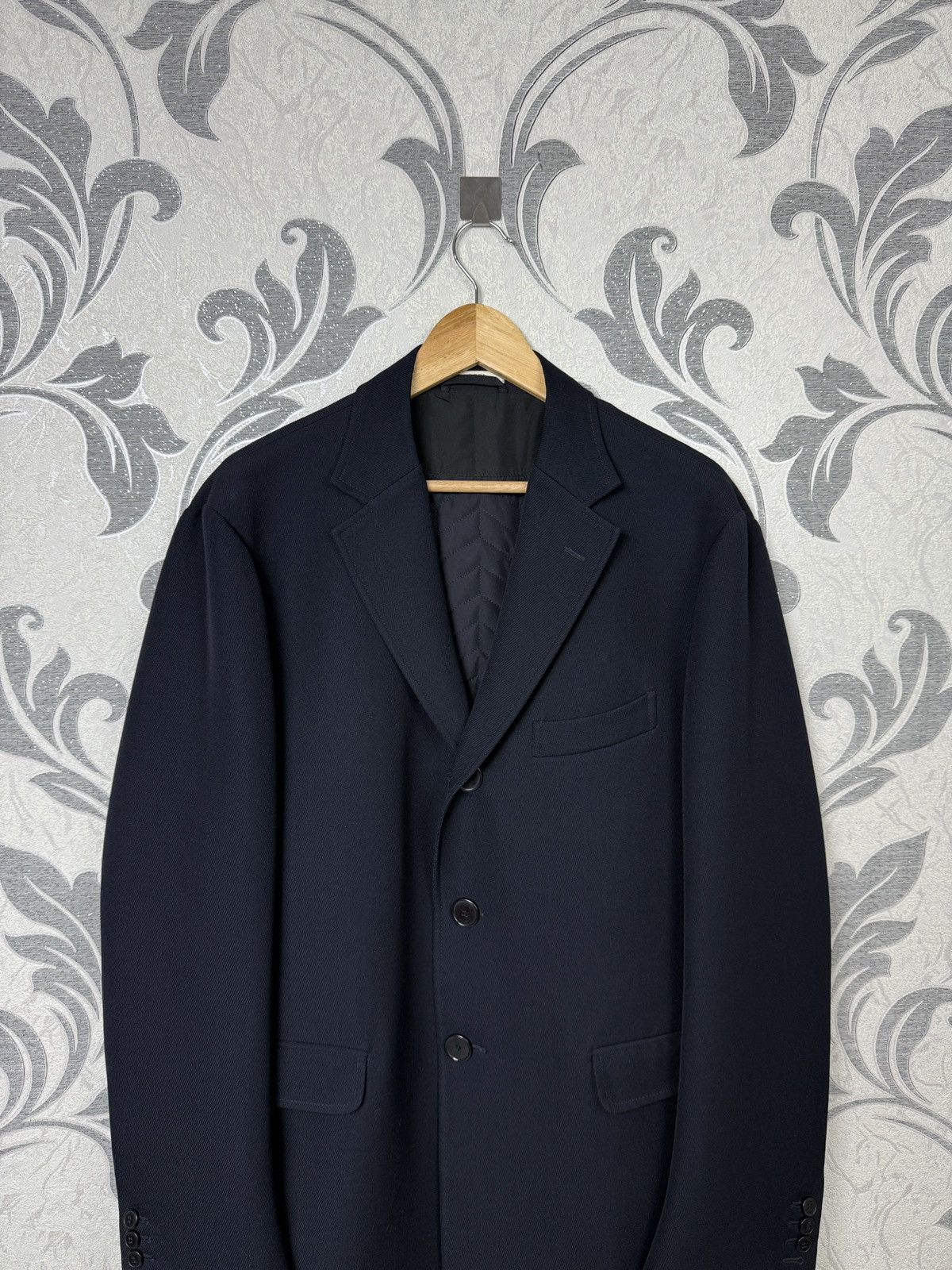 Boggi Men’s Boggi Milano Easy Formal Quilted Coat Navy EU 54 Size US L / EU 52-54 / 3 - 4 Thumbnail