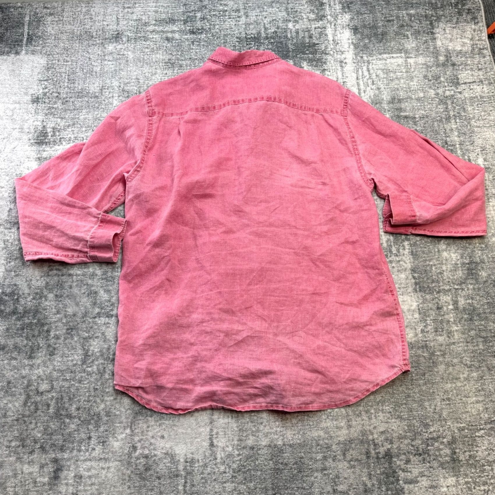 Tommy Bahama Tommy Bahama Shirt Men Large Pink Linen Button-Up Beach Resort Casual Relaxed Fit Size L Size US L / EU 52-54 / 3 - 3 Thumbnail