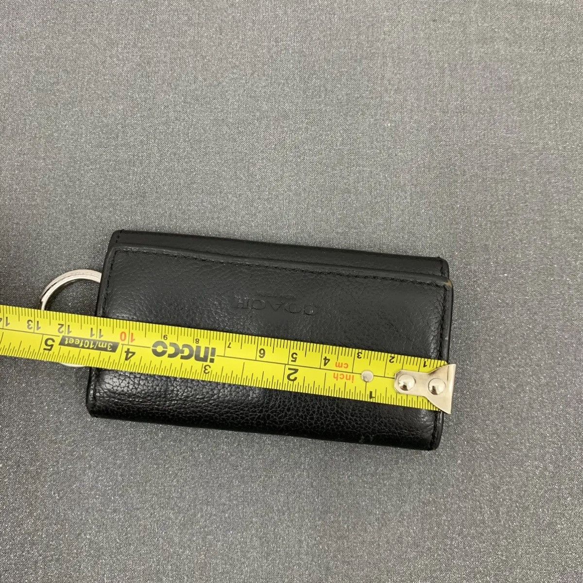 Coach Coach Key Holder Leather Wallet Small Black Size ONE SIZE - 6 Thumbnail